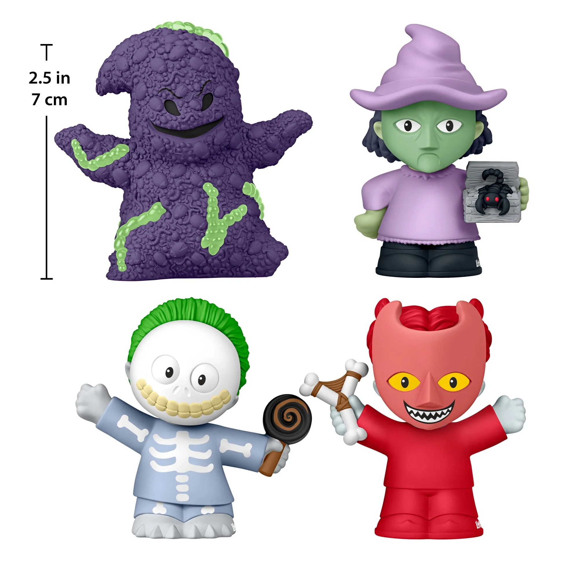 Mattel Creations Little People Collector Disney Tim Burton's The Nightmare Before Christmas Lock Shock & Barrel Set