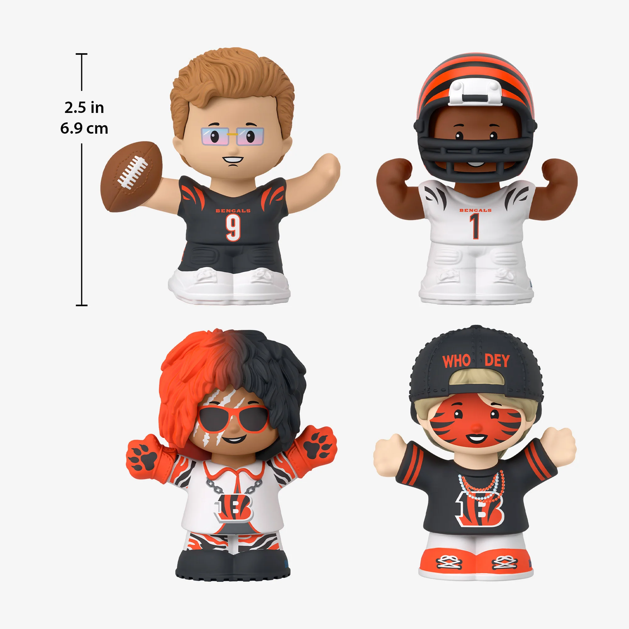 Mattel Creations Little People Collector x NFL Cincinnati Bengals Set