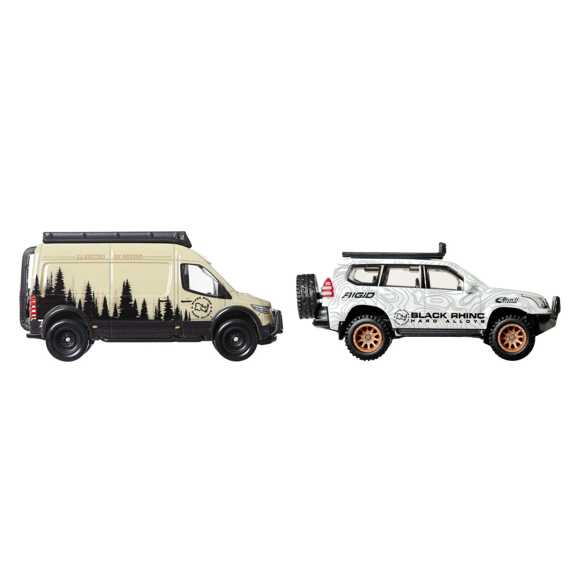 Mattel Creations Hot Wheels Premium Car Culture 2-Pack - '05 Toyota Land Cruiser Prado & Mercedes Benz Sprinter Tourer