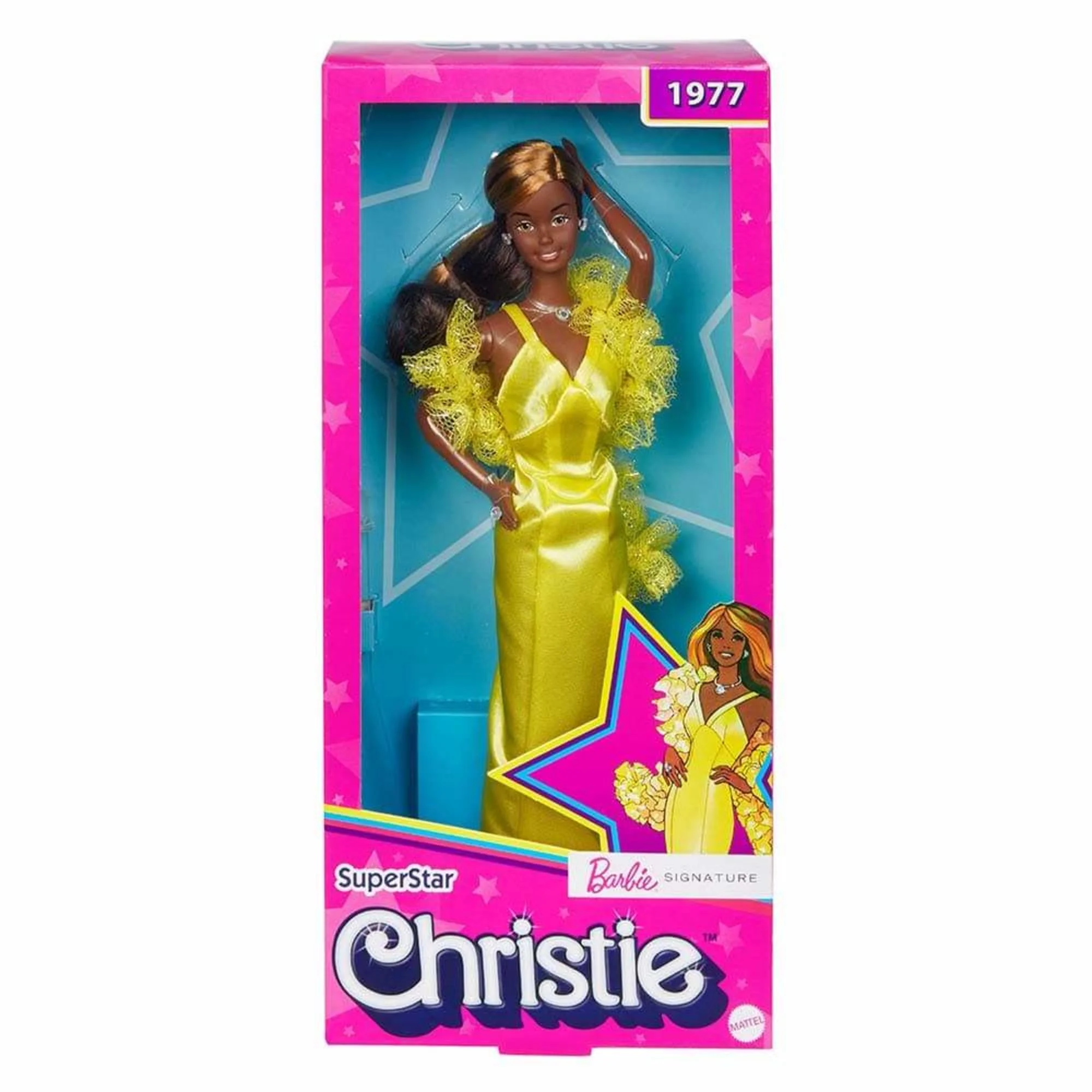 Mattel Creations 1977 Superstar Christie Barbie Doll