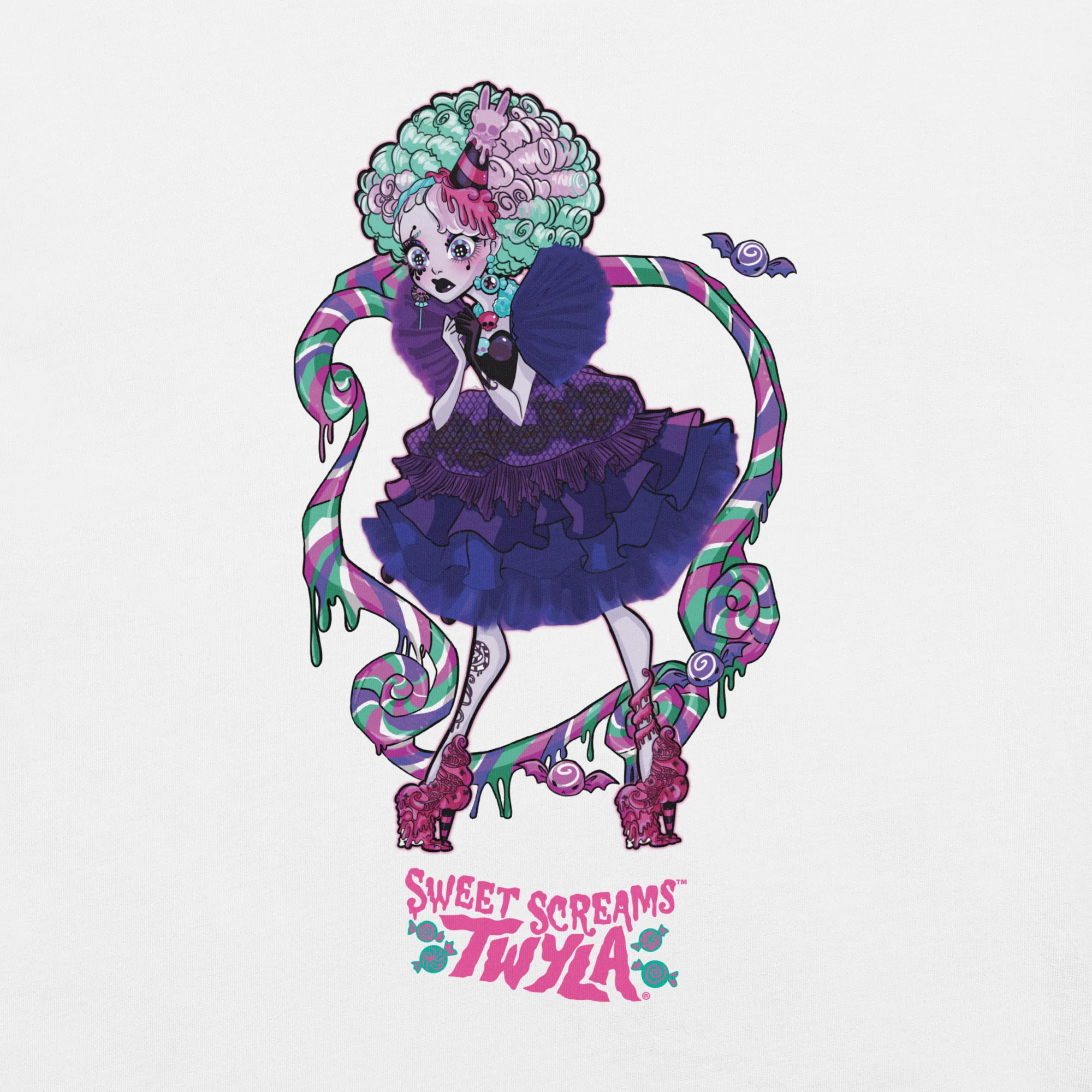 Mattel Creations Monster High Sweet Scream Twyla White T-Shirt