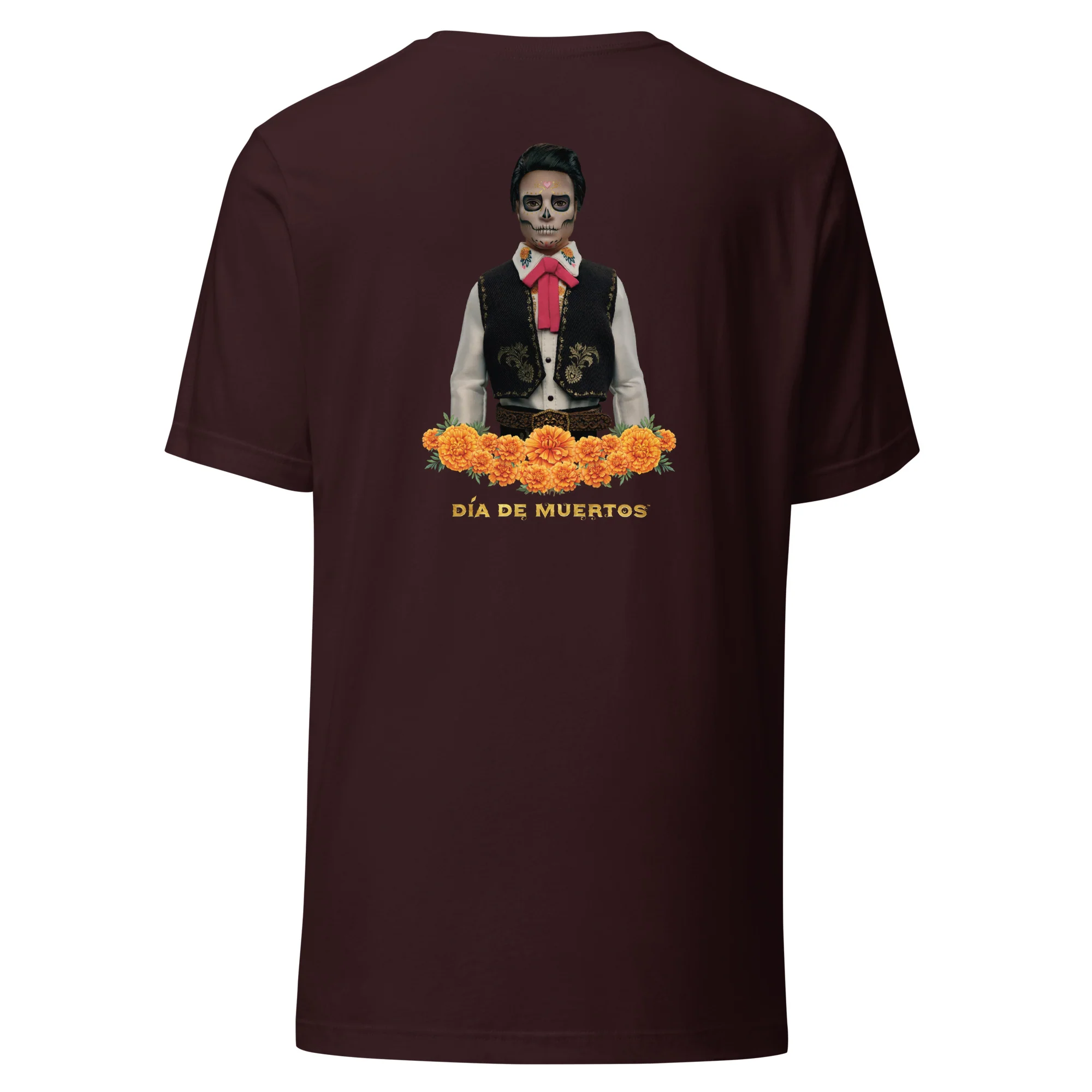 Mattel Creations Barbie Día de Muertos Ken Embroidered Oxblood T-Shirt
