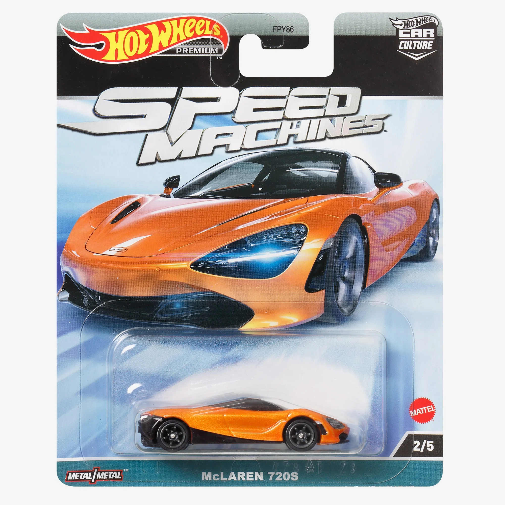 Mattel Creations Hot Wheels Premium Car Culture Speed Machines – McLaren 720S