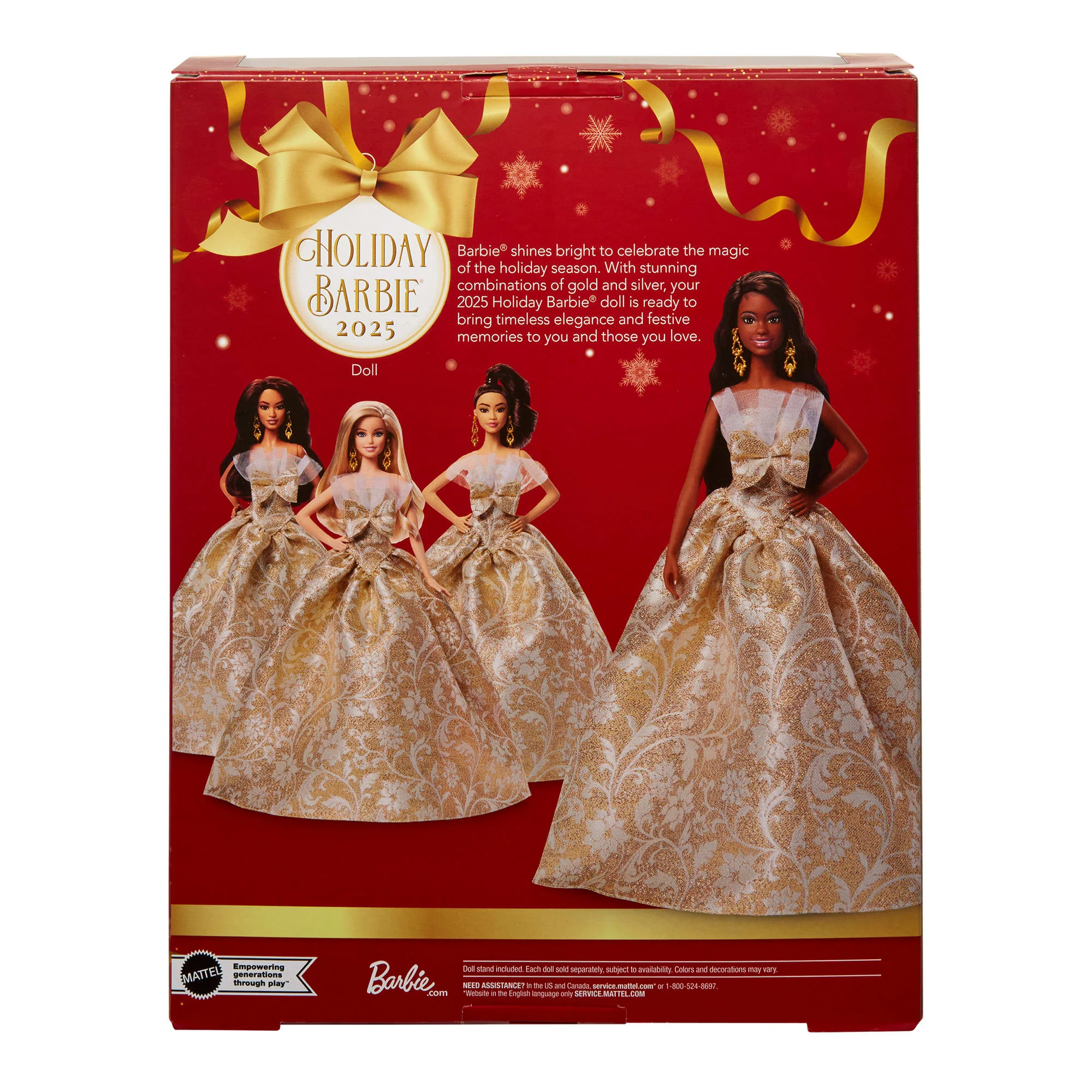 Mattel Creations 2025 Holiday Barbie Doll 4