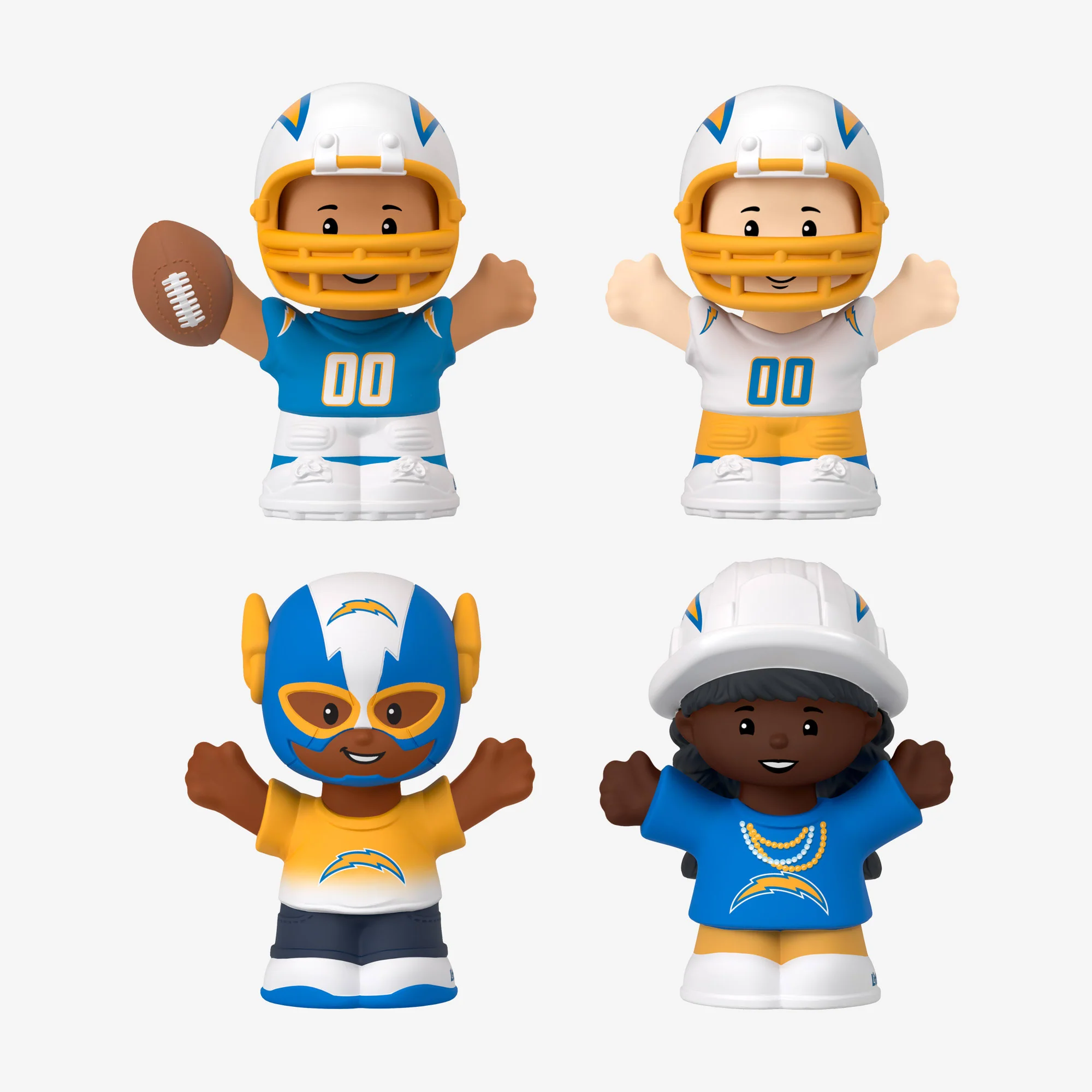 Mattel Creations Little People Collector x NFL Los Angeles Chargers Set