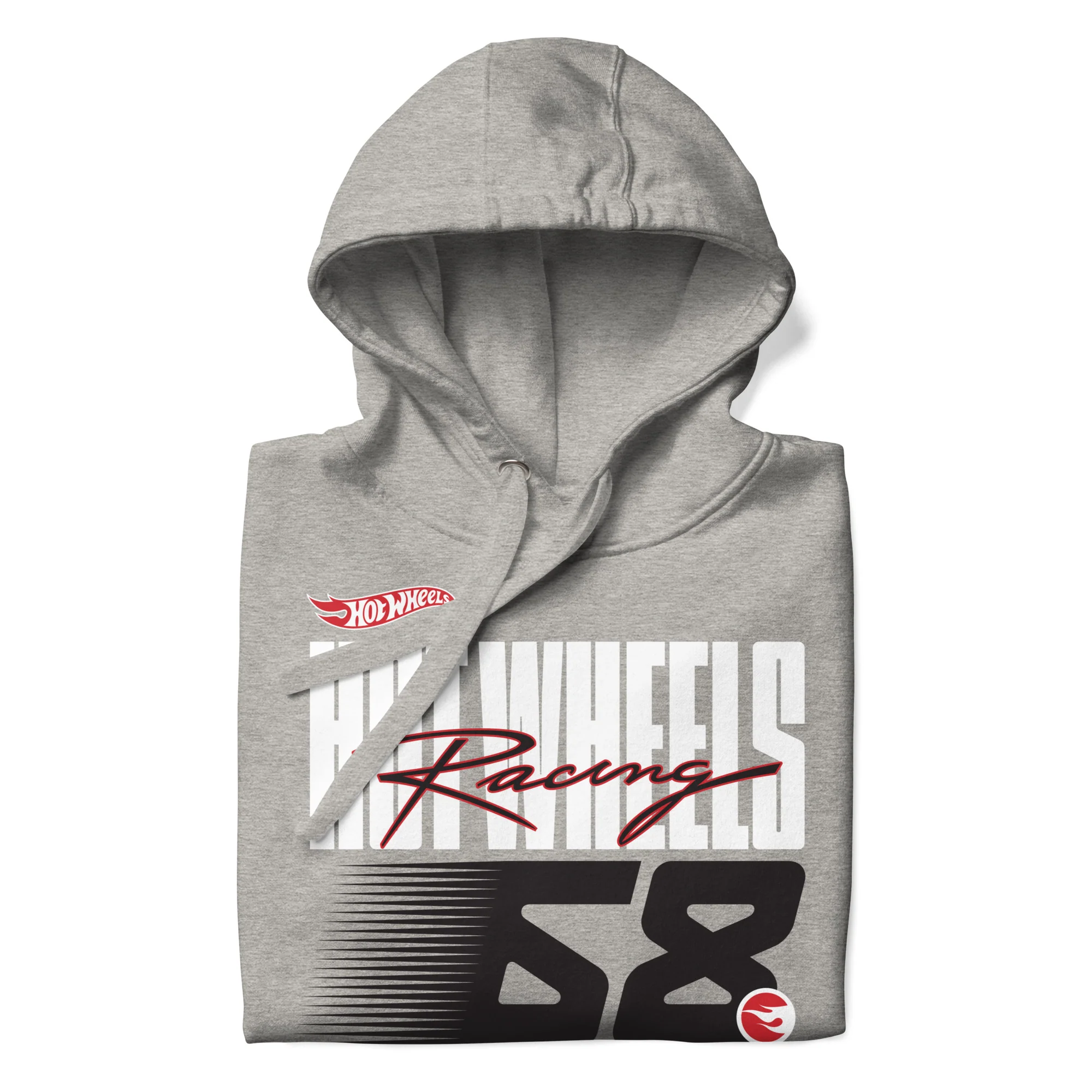Mattel Creations Hot Wheels Racing Grey Hoodie