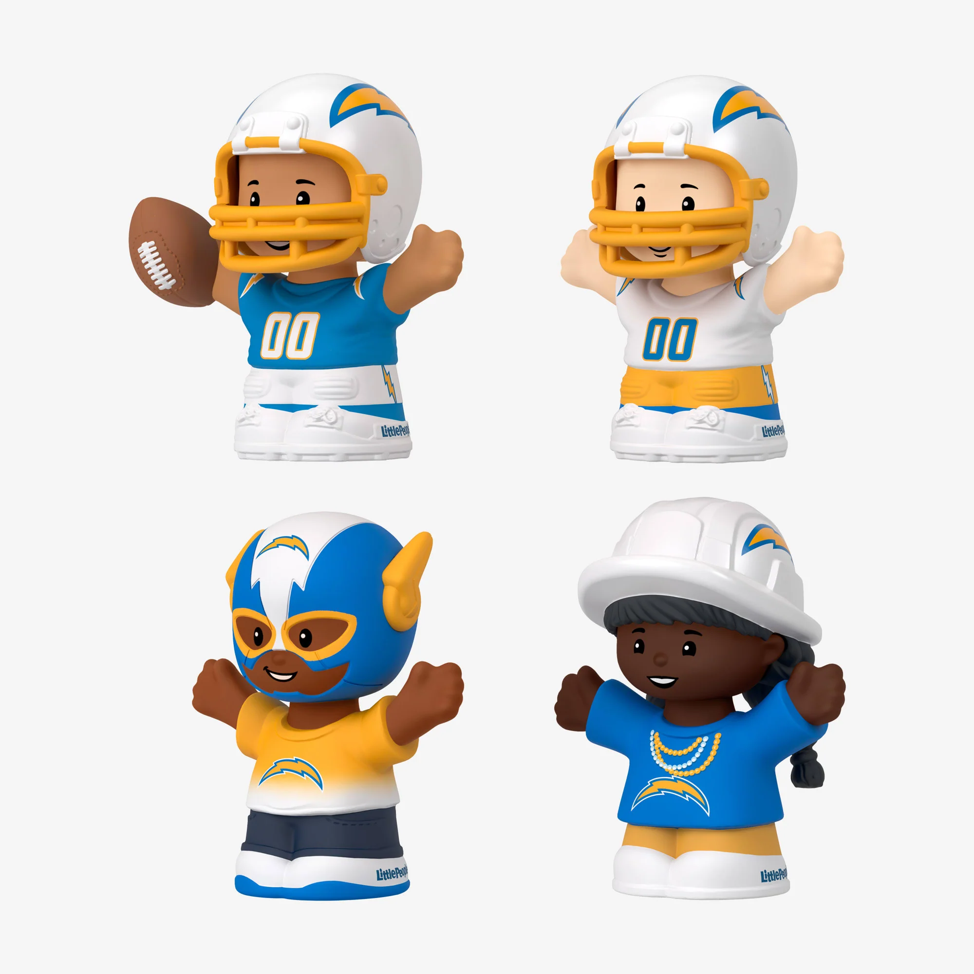 Mattel Creations Little People Collector x NFL Los Angeles Chargers Set