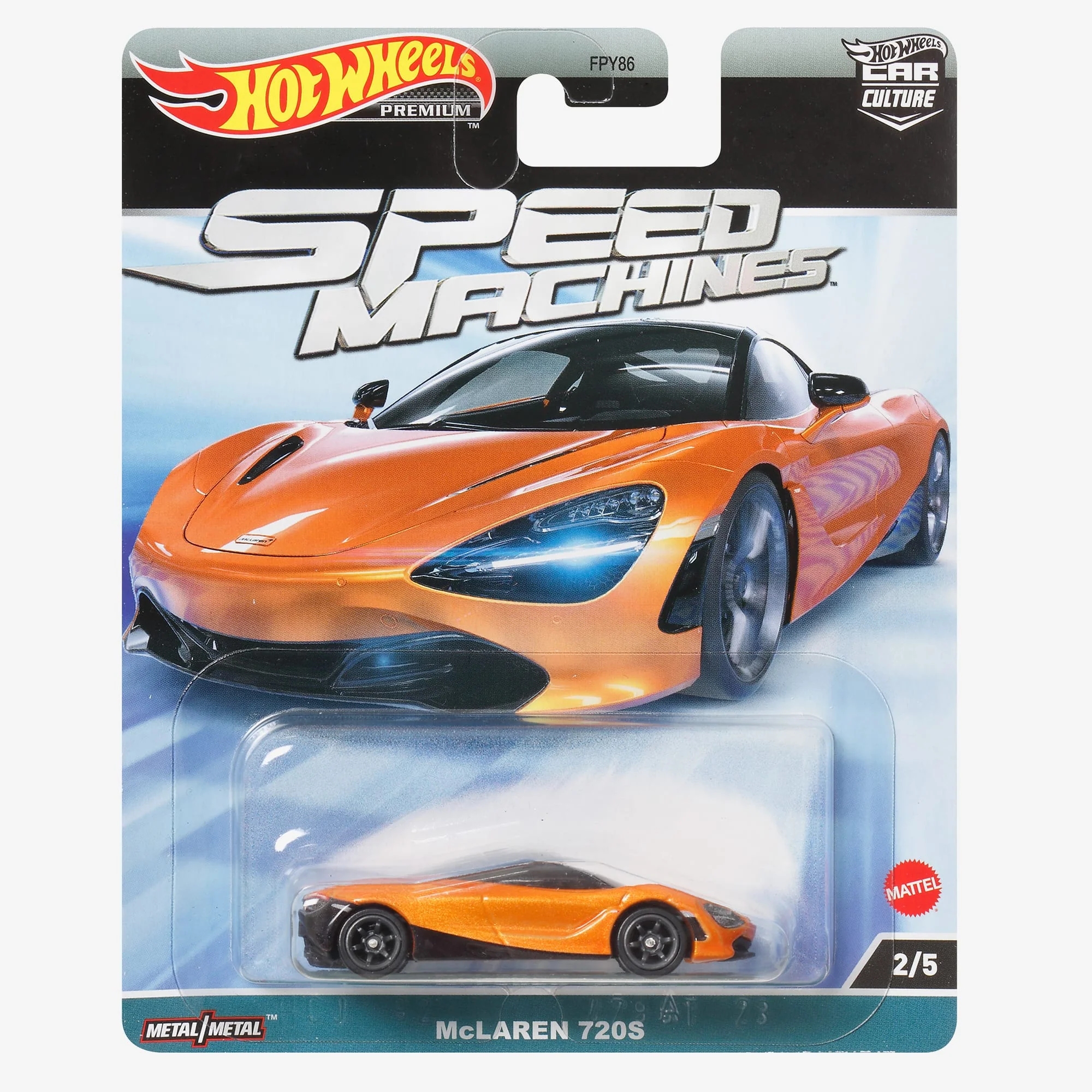 Mattel Creations Hot Wheels Premium Car Culture Speed Machines – McLaren 720S