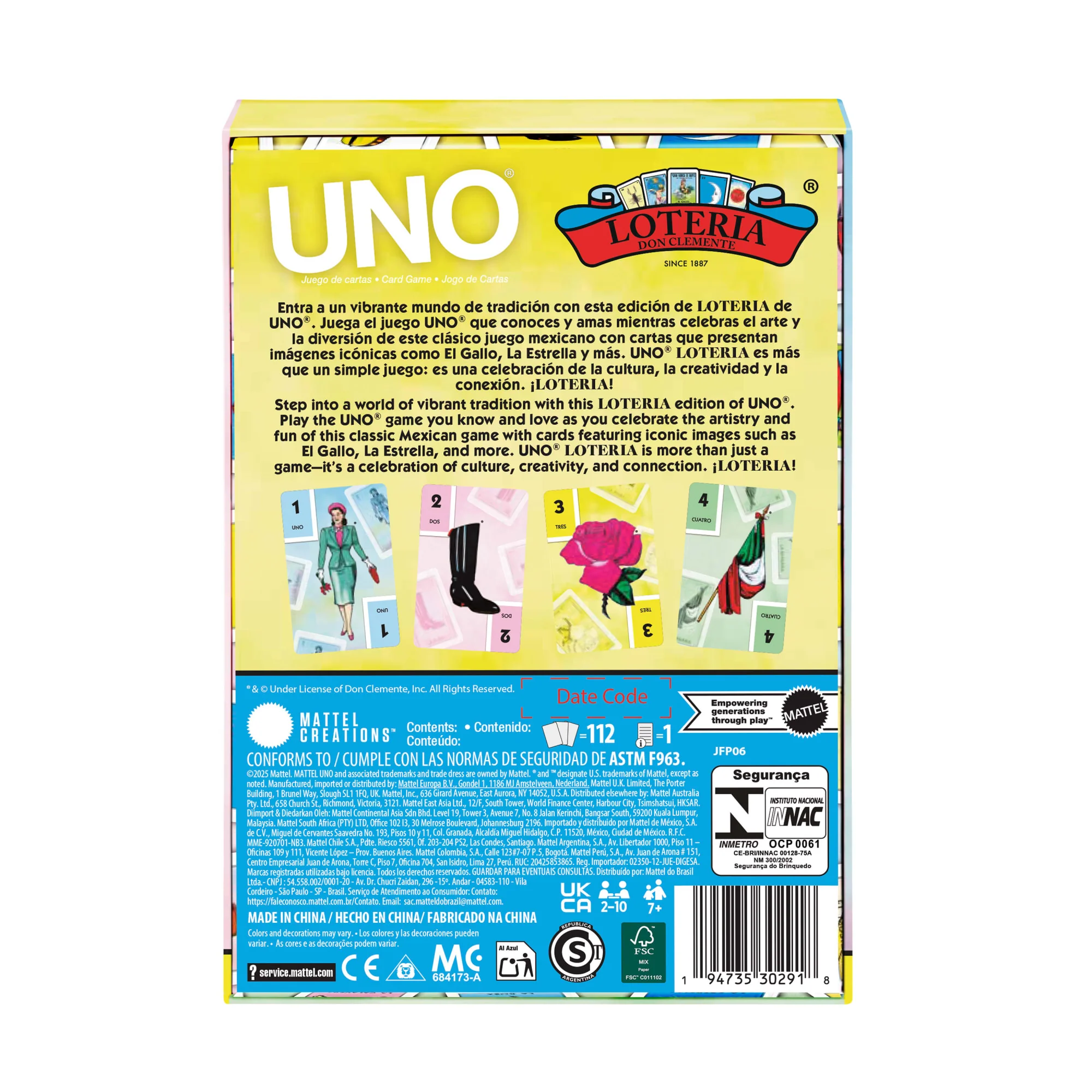 Mattel Creations UNO Canvas Loteria