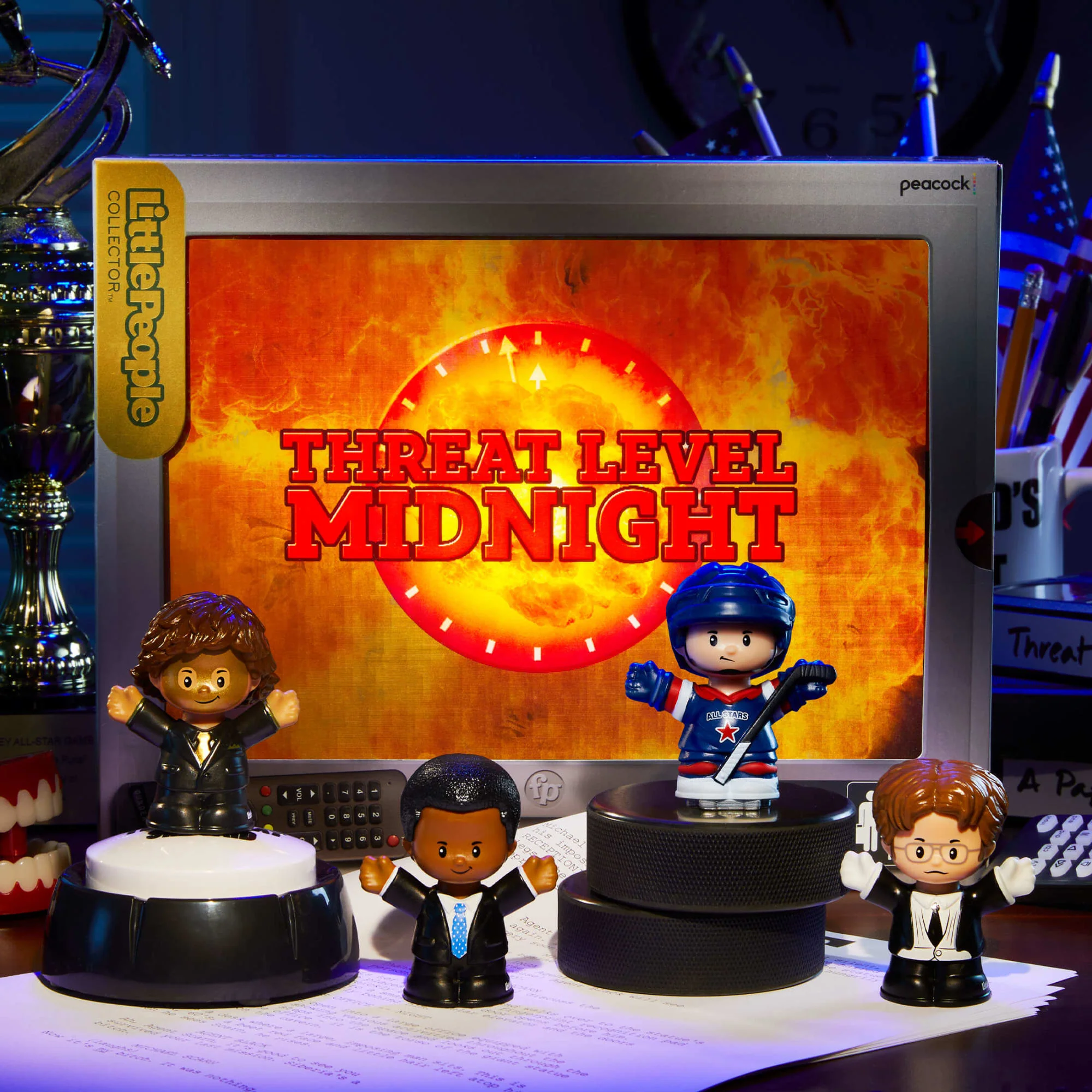 Mattel Creations Little People Collector The Office Threat Level Midnight Set