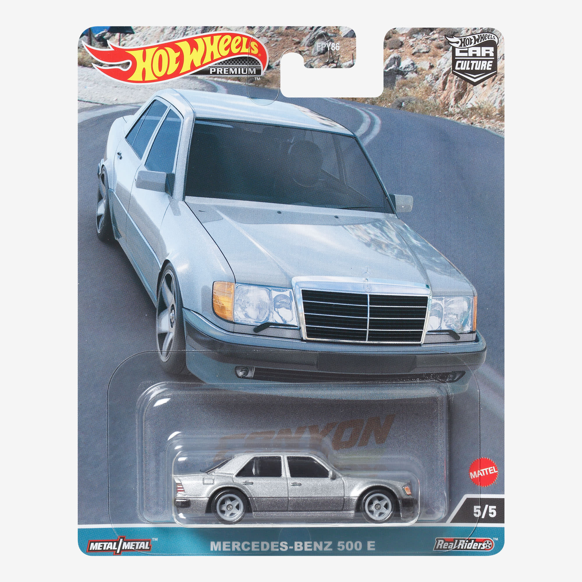 Mattel Creations Hot Wheels Premium Car Culture Canyon Warriors – Mercedes-Benz 500E