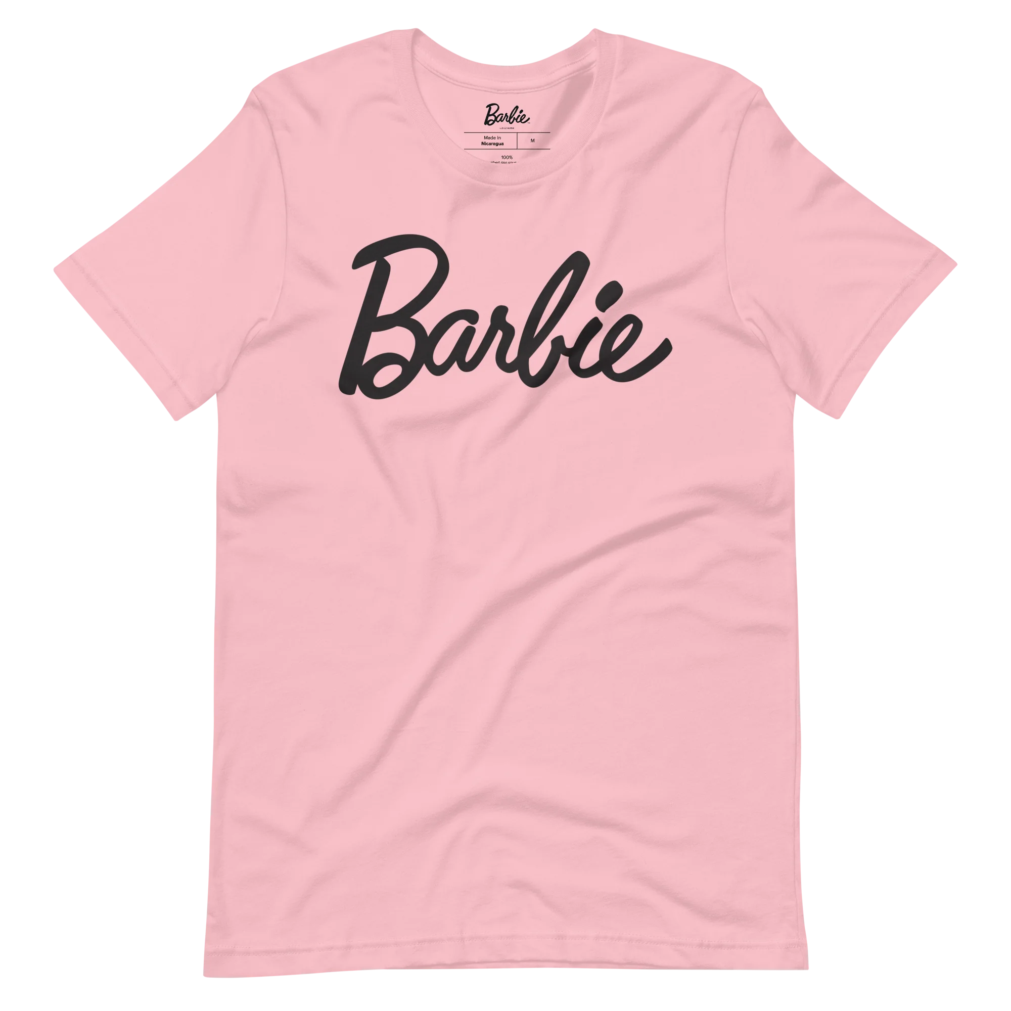Mattel Creations Barbie Script Logo Unisex Pink T-Shirt
