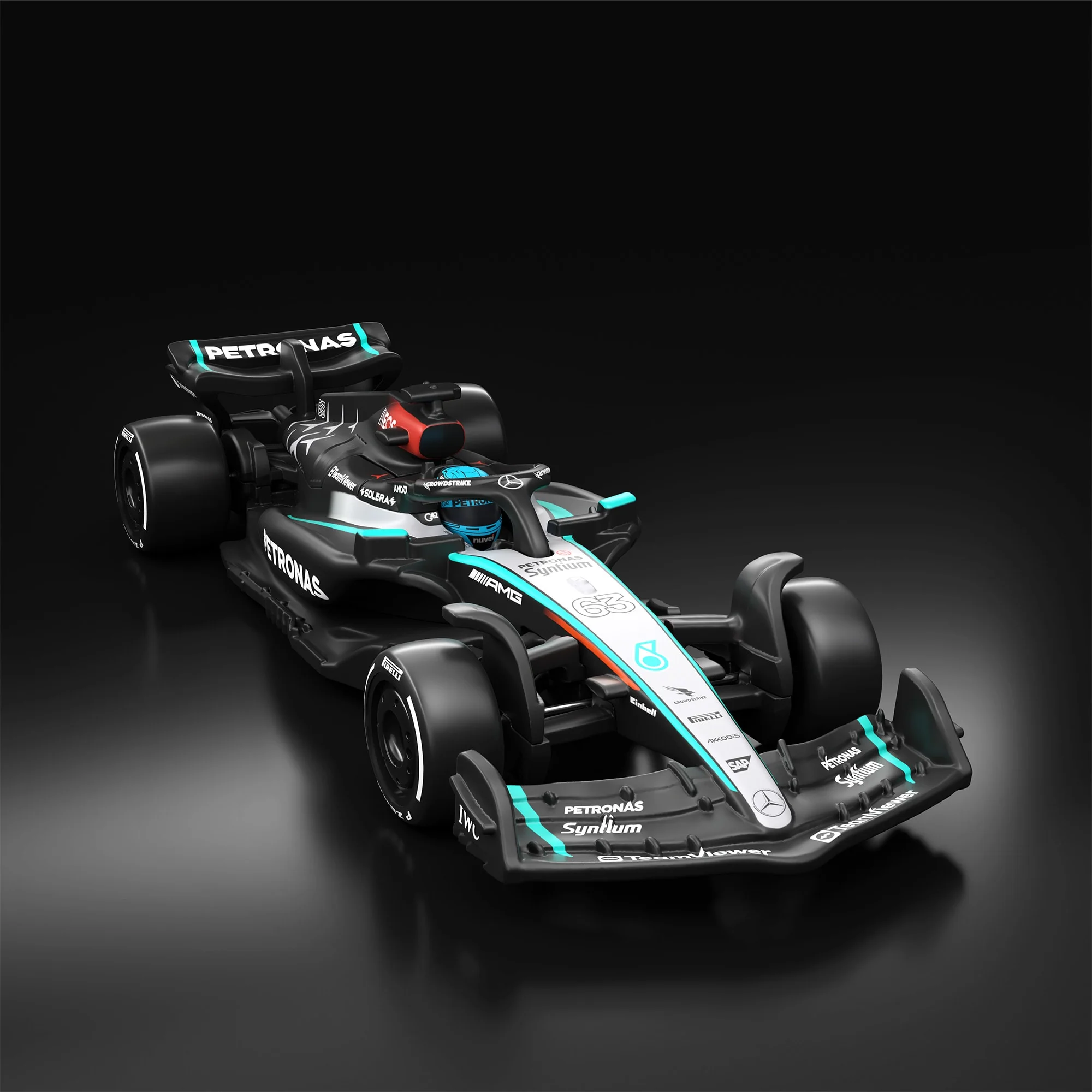 Mattel Creations Hot Wheels F1 Series: Mercedes-AMG PETRONAS Formula One Team W15 Car #63