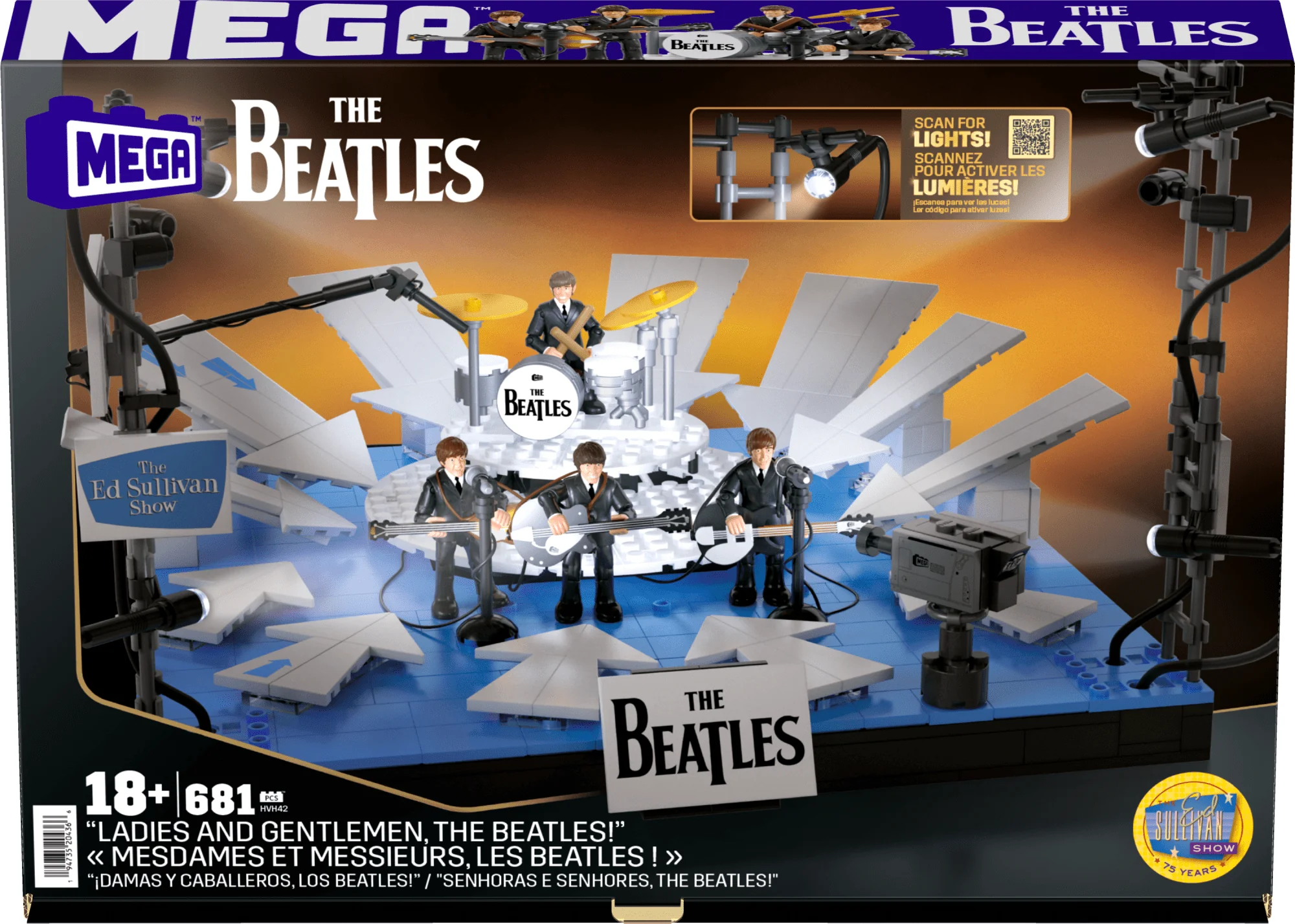 Mattel Creations MEGA™ Showcase The Beatles 'Ladies and Gentlemen, The Beatles!' Building Toy Kit