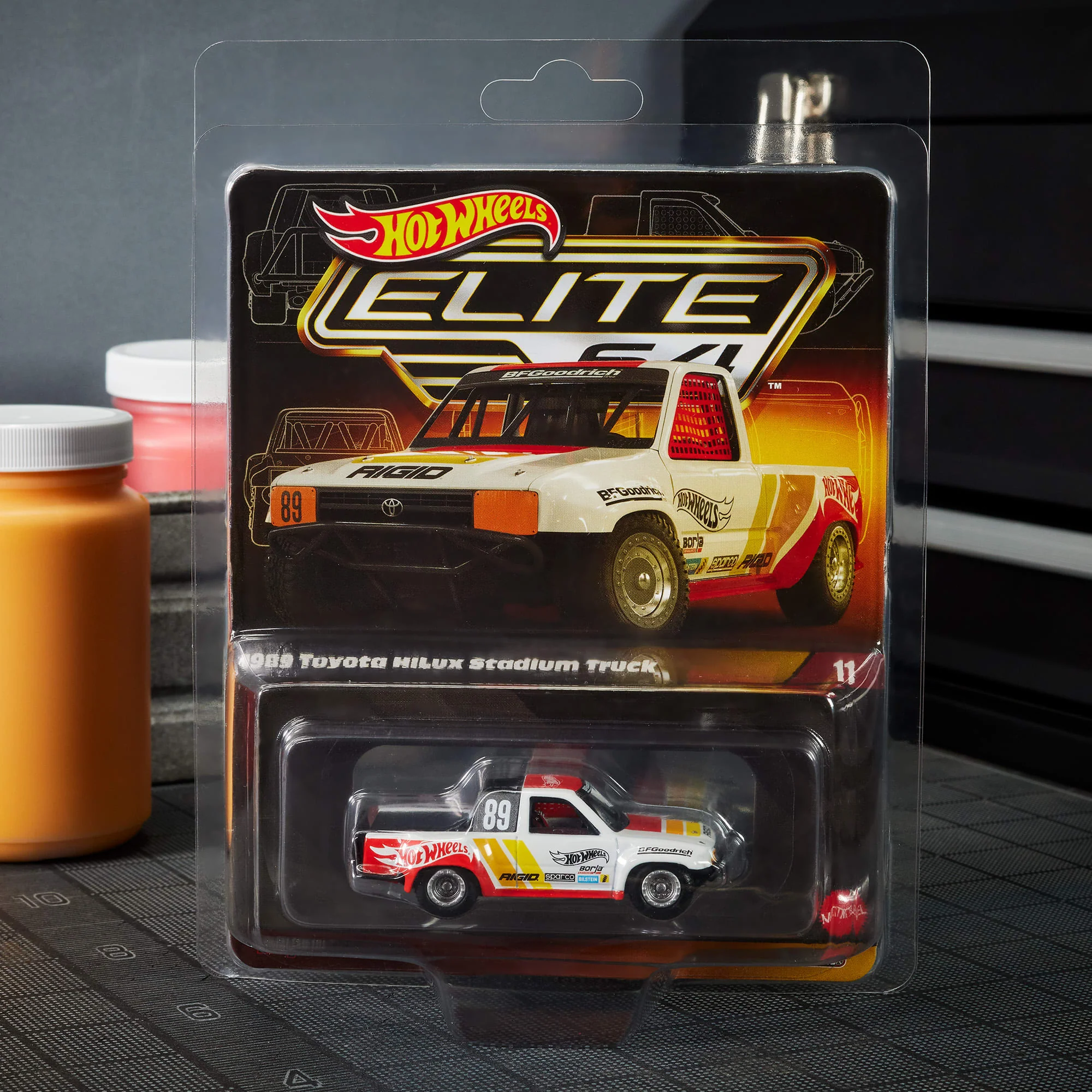 Mattel Creations Hot Wheels Elite 64 1989 Toyota HiLux Stadium Truck