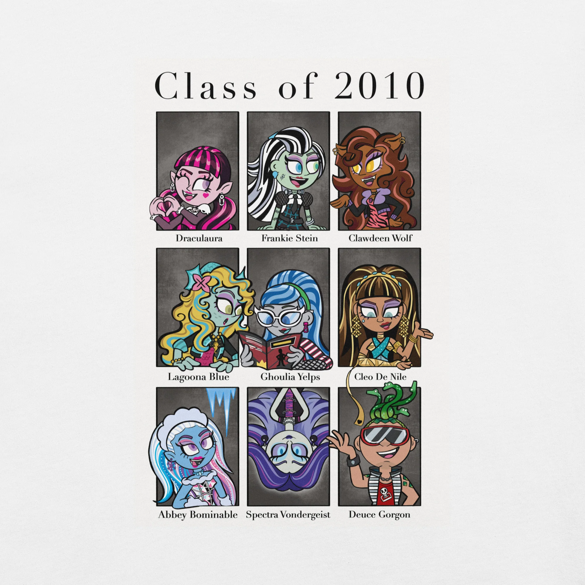 Mattel Creations Monster High MC Revealed Fan-Designed White T-Shirt