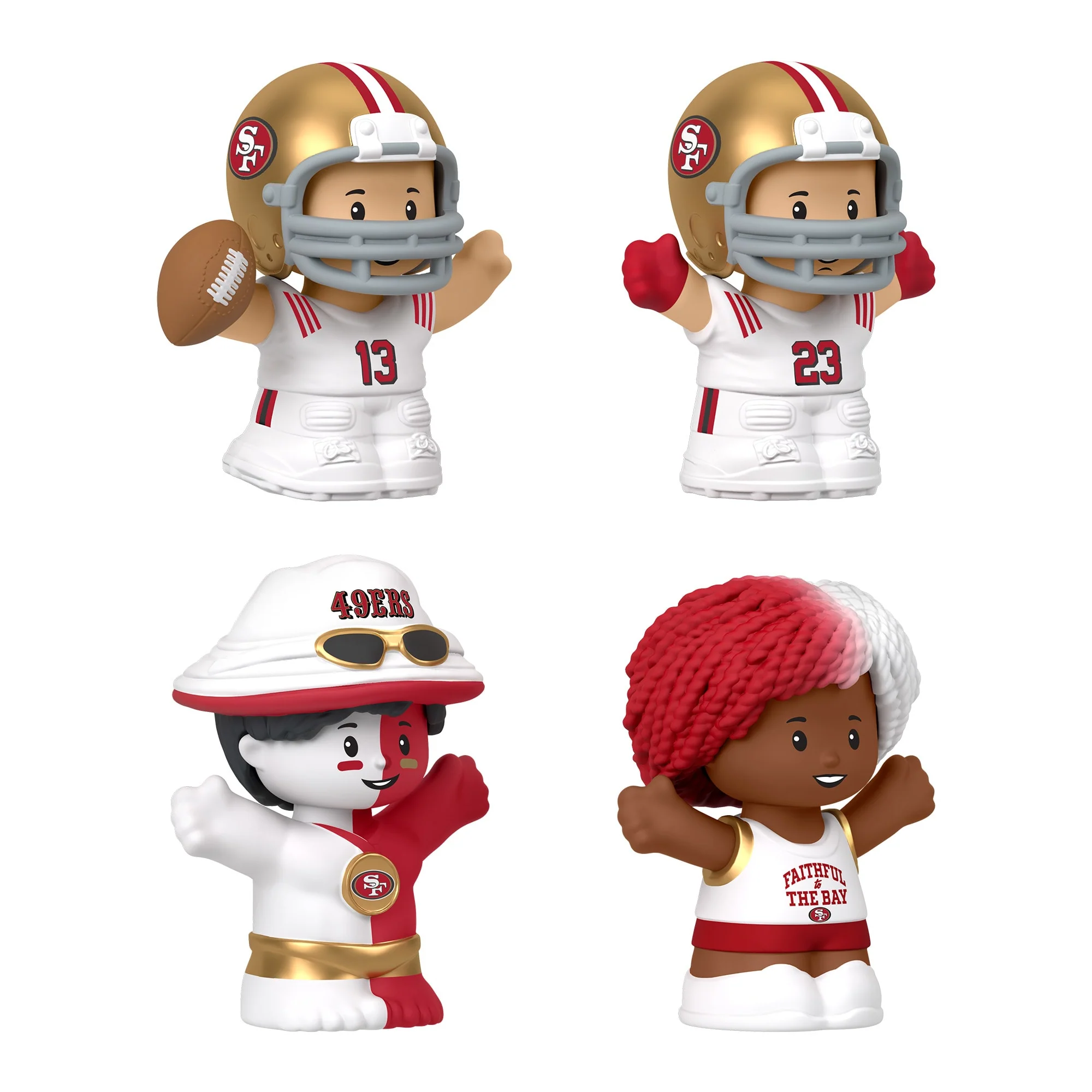 Mattel Creations Little People Collector San Francisco 49ers Alternate Jersey Figure Set