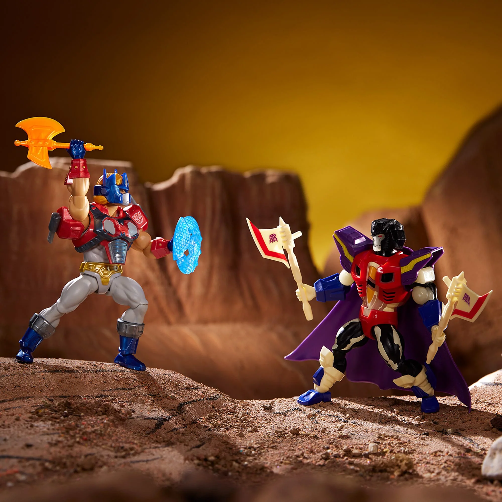 Mattel Creations Masters of the Universe x Transformers Optimus Prime Armor He-Man Action Figure