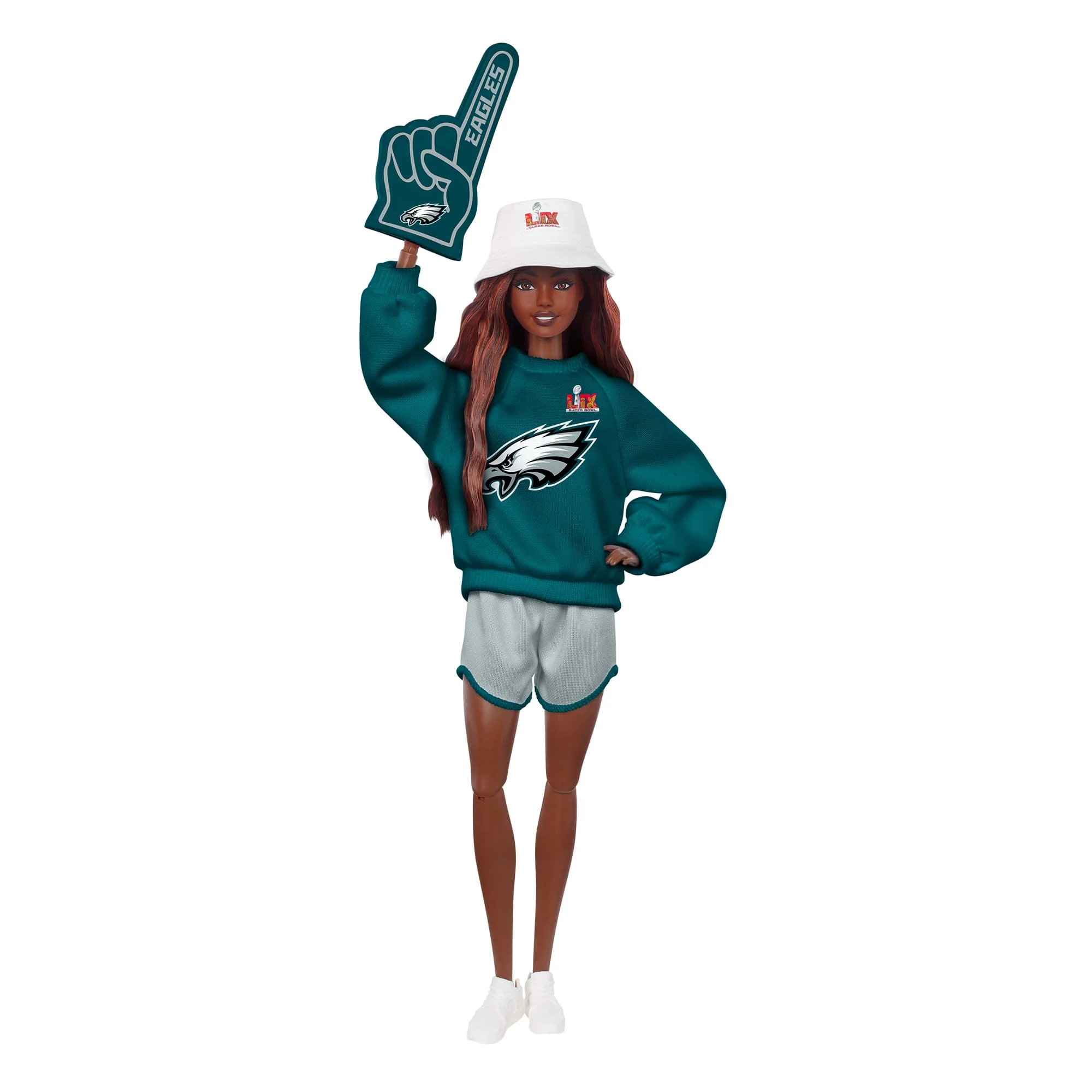 Mattel Creations Barbie x Super Bowl Eagles Doll 1