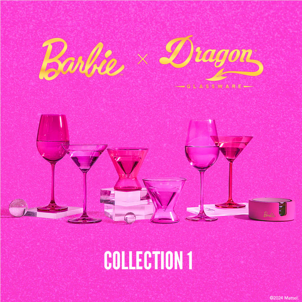 Mattel Creations Barbie™ X Dragon Glassware® Martini Glasses