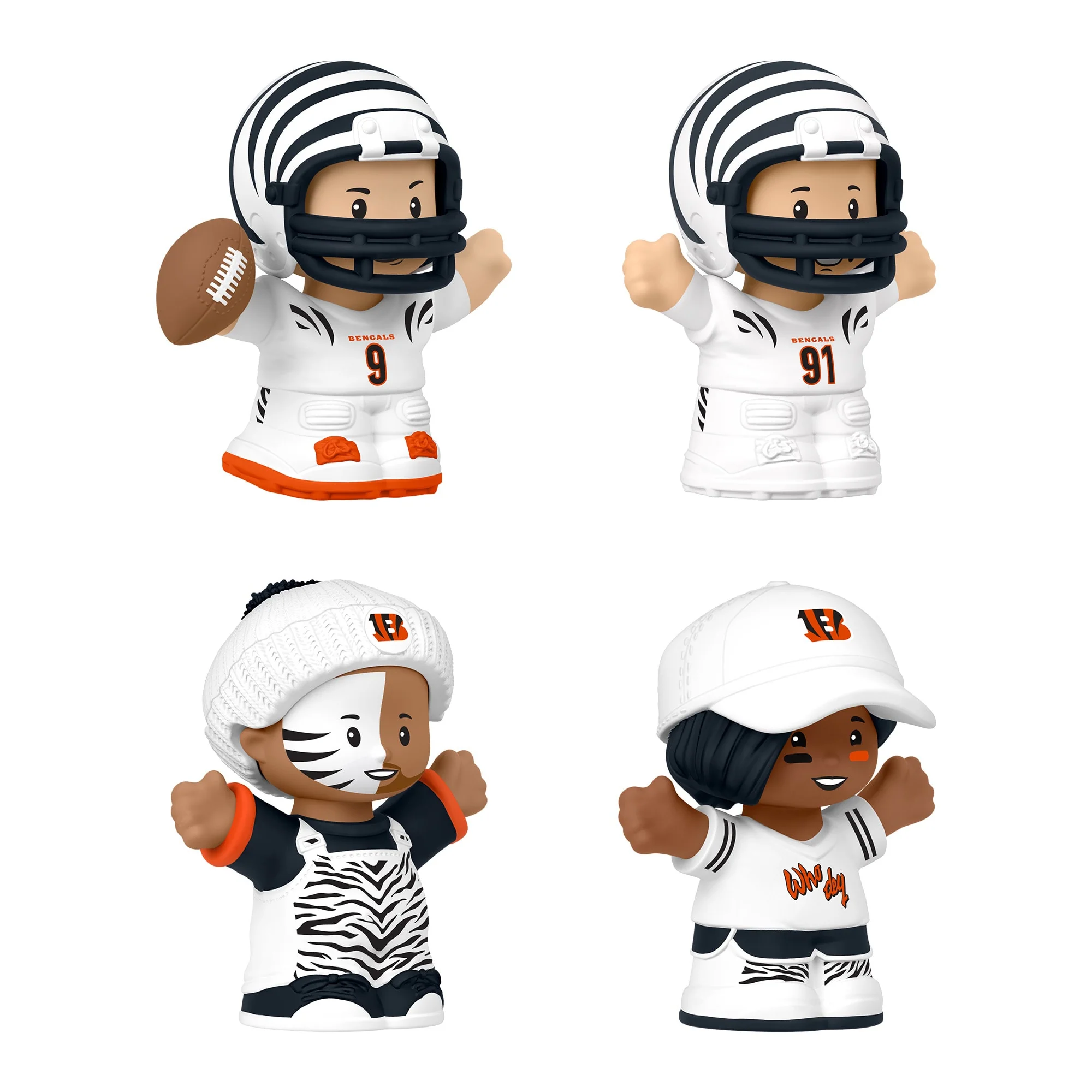Mattel Creations Little People Collector Cincinnati Bengals Alternate Jersey Figure Set