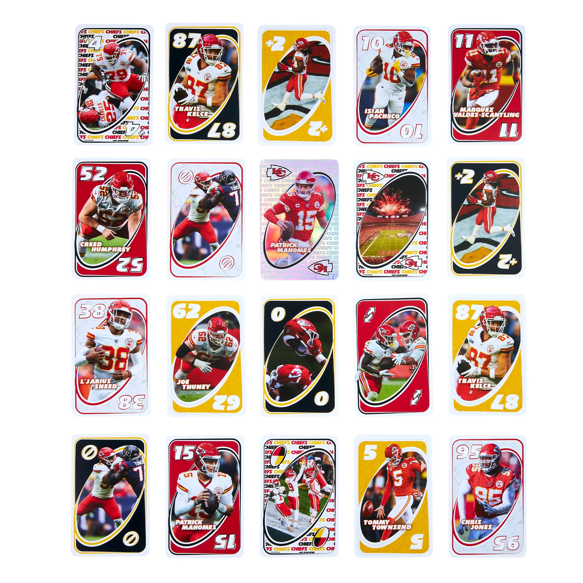 Mattel Creations UNO Fandom NFL Kansas City Chiefs Game Deck