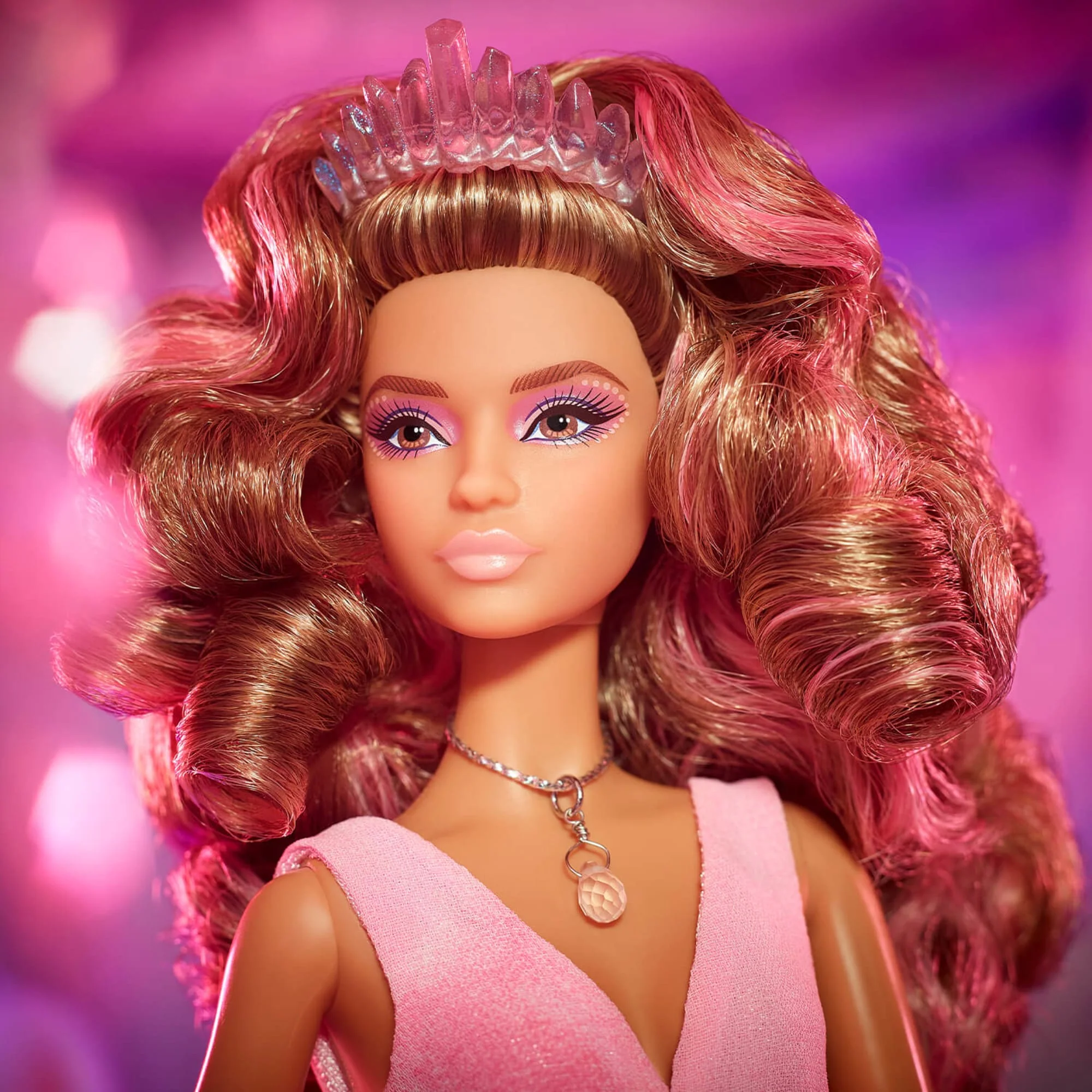 Mattel Creations Barbie Crystal Fantasy Collection Rose Quartz Doll