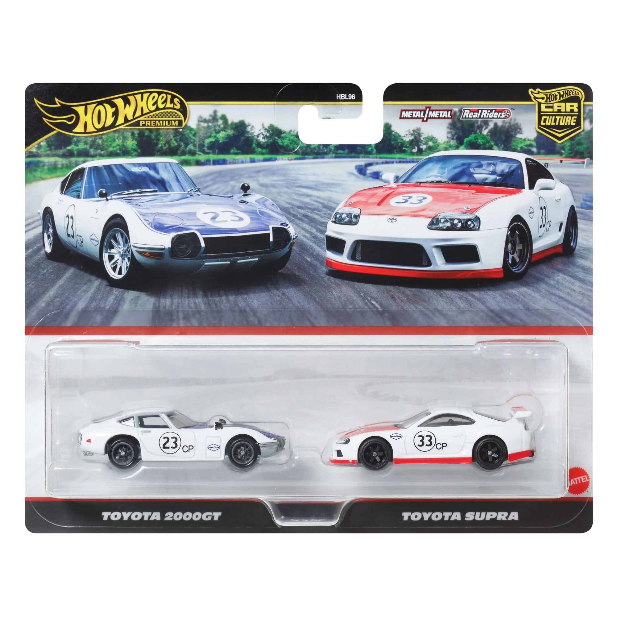 Mattel Creations Hot Wheels Premium Car Culture 2-Pack Toyota 2000GT & Toyota Supra