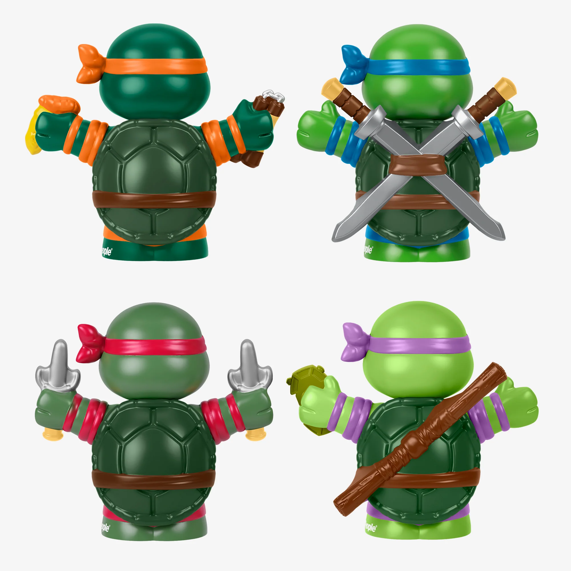 Mattel Creations Little People Collector Teenage Mutant Ninja Turtles Special Edition Set