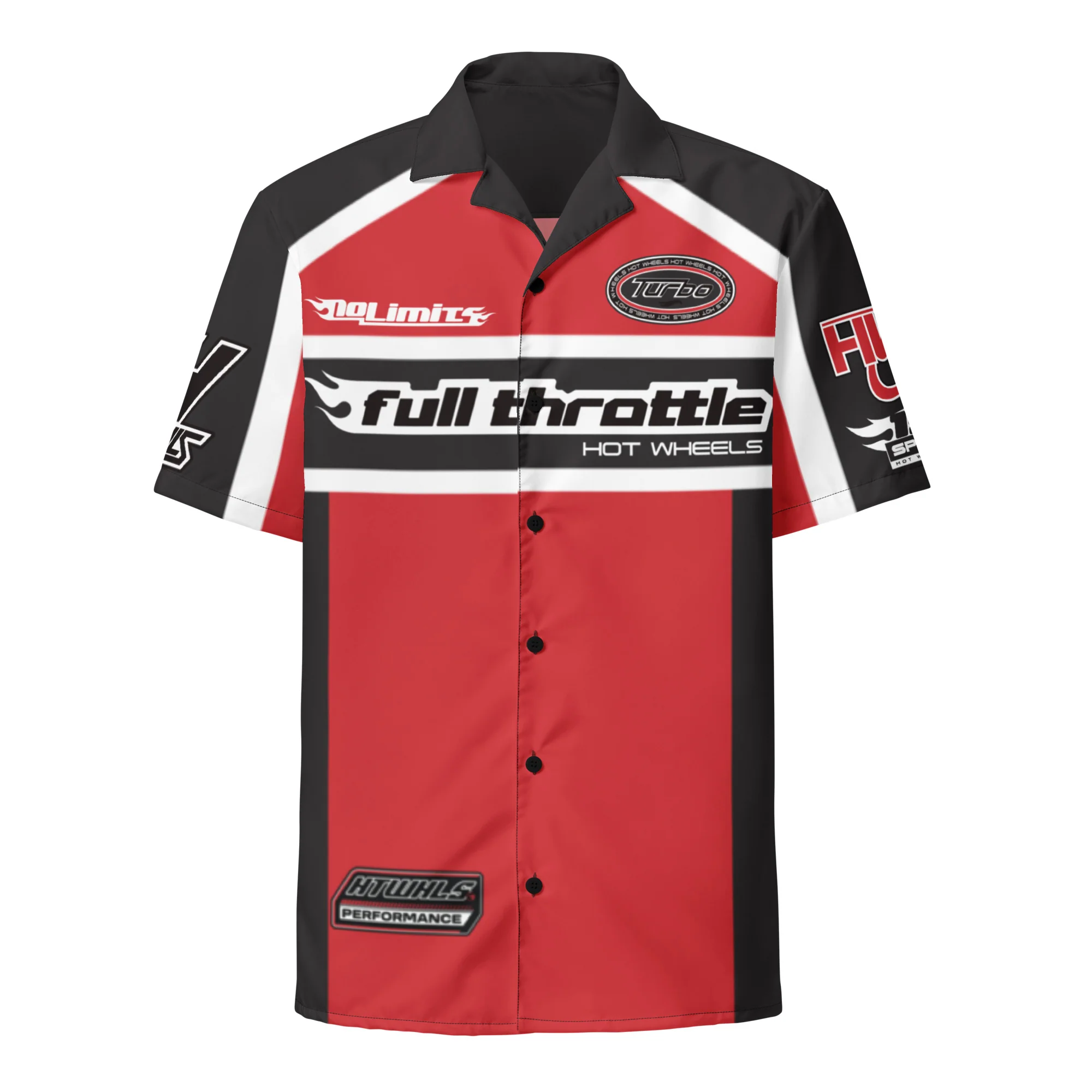 Mattel Creations Hot Wheels Racing Red Mechanic Shirt