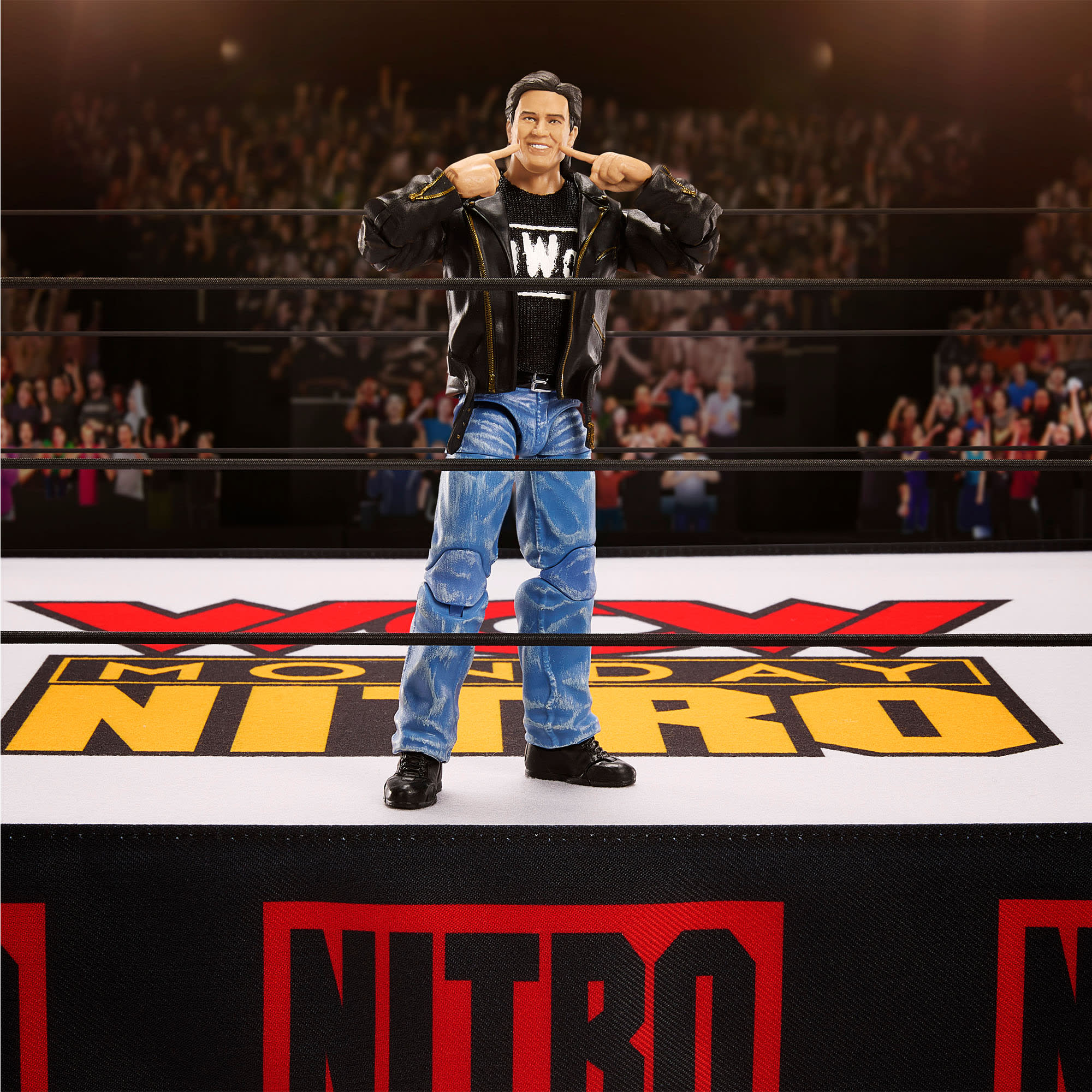 Mattel Creations WWE Ultimate Edition WCW Monday Nitro Ring w/ Eric Bischoff
