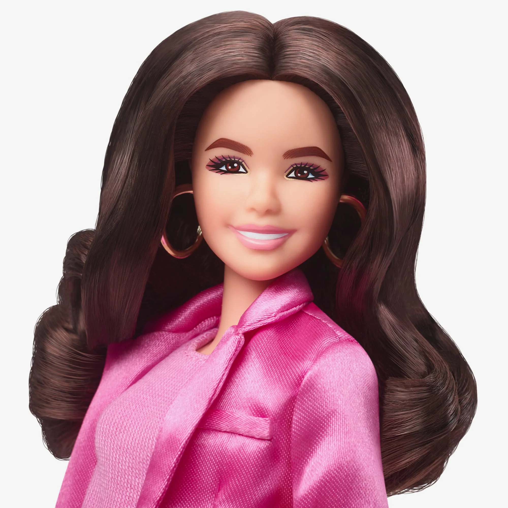 Mattel Creations Gloria Doll Wearing Pink Power Pantsuit – Barbie The Movie