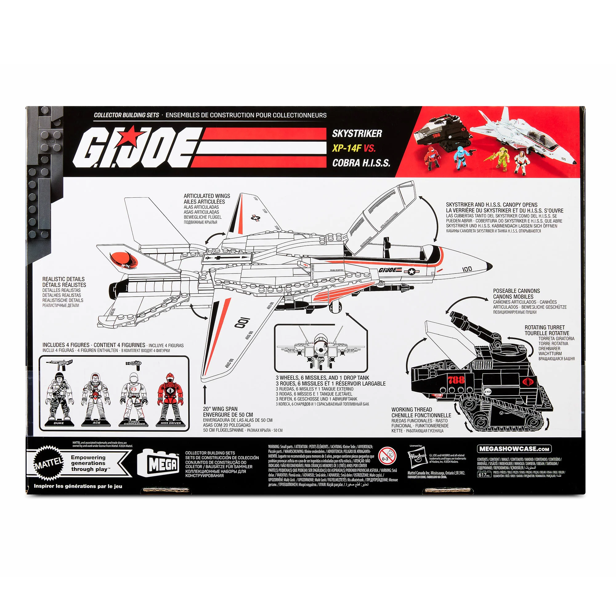 Mattel Creations MEGA G.I. JOE Skystriker vs. COBRA H.I.S.S. Building Set