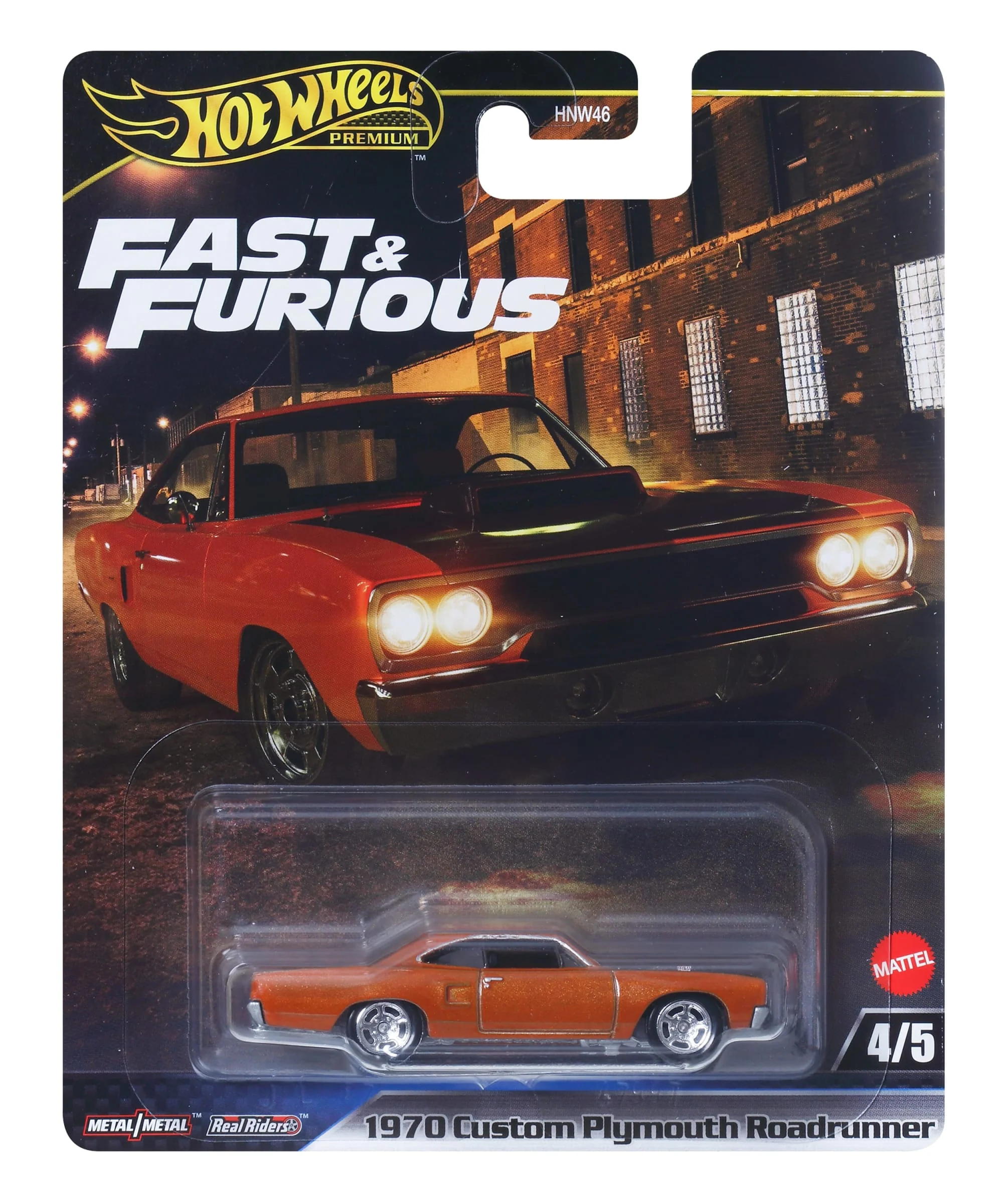 Mattel Creations Hot Wheels Premium Fast & Furious 1970 Custom Plymouth Roadrunner
