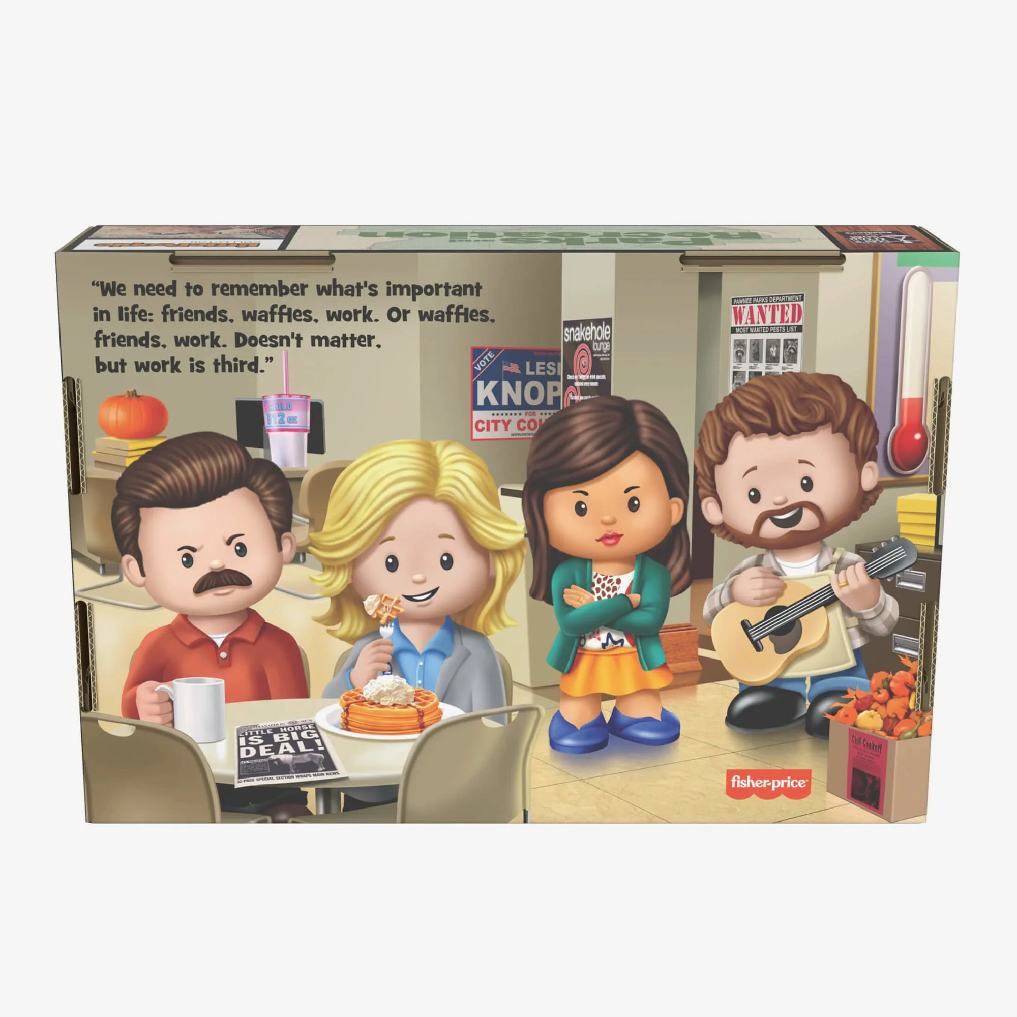 Mattel Creations Fisher-Price Little People Collector Parks and Recreation Set
