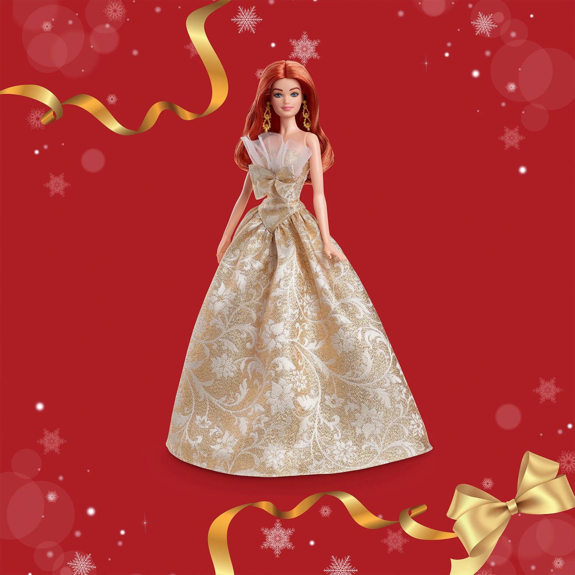 Mattel Creations 2025 Holiday Barbie Doll 1