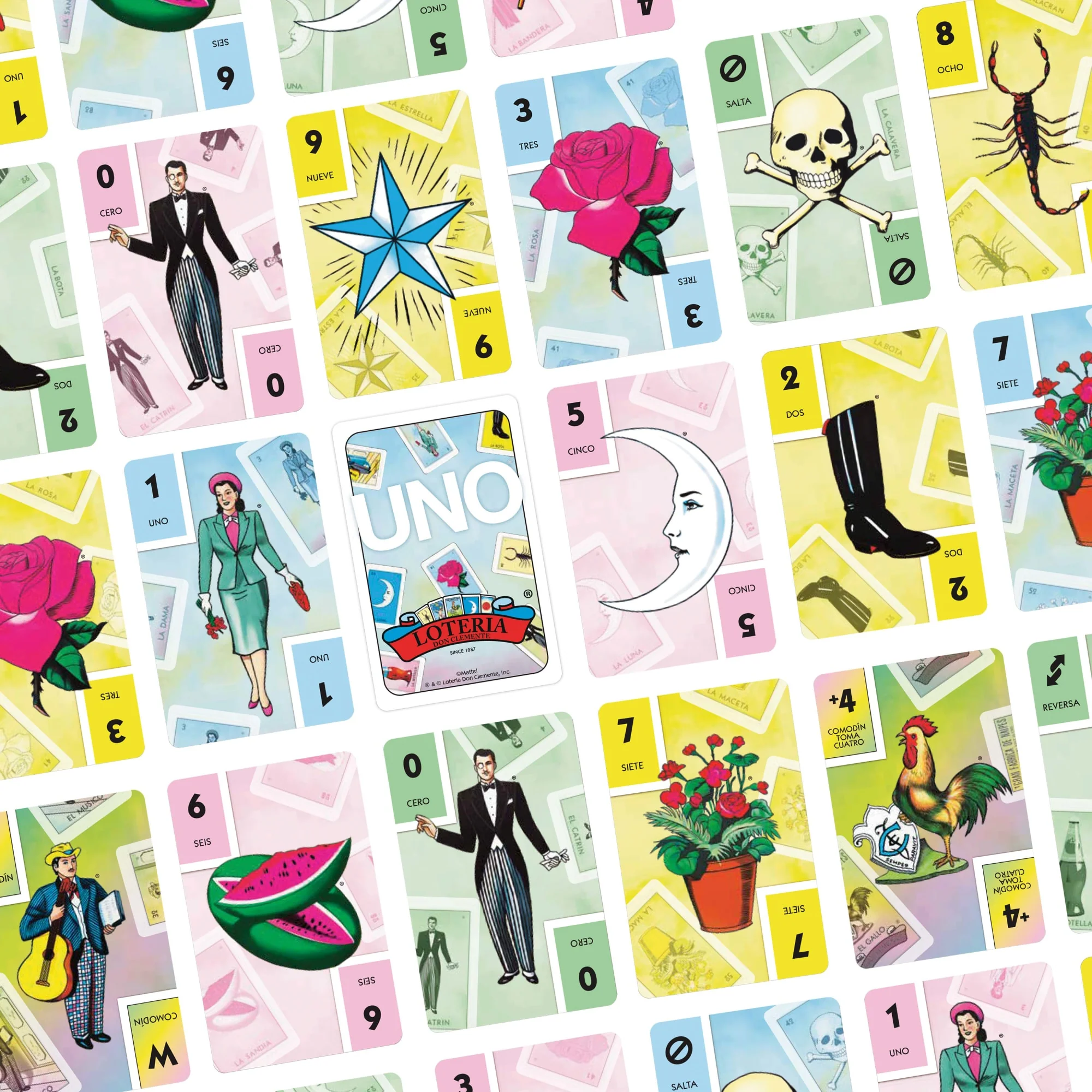 Mattel Creations UNO Canvas Loteria