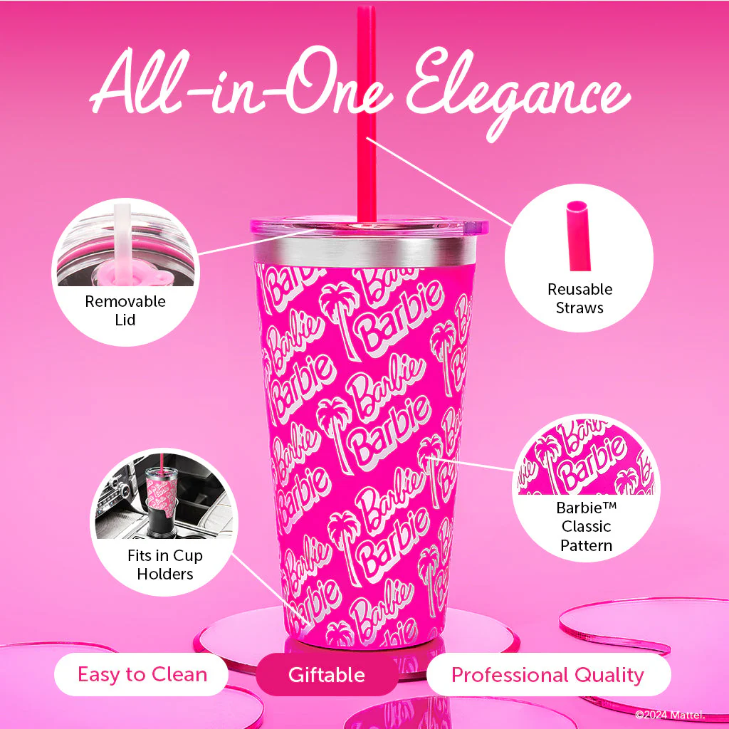 Mattel Creations Barbie™ X Dragon Glassware® Tumbler - 16 Oz