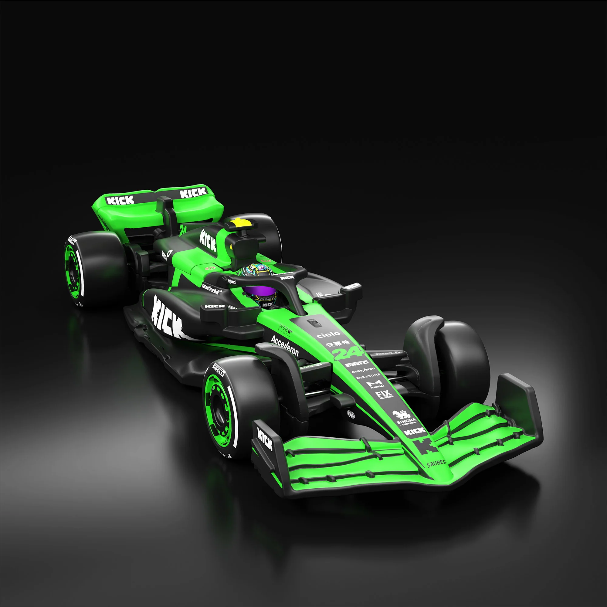 Mattel Creations Hot Wheels F1 Series: Stake F1 Team KICK Sauber C44 Car #24