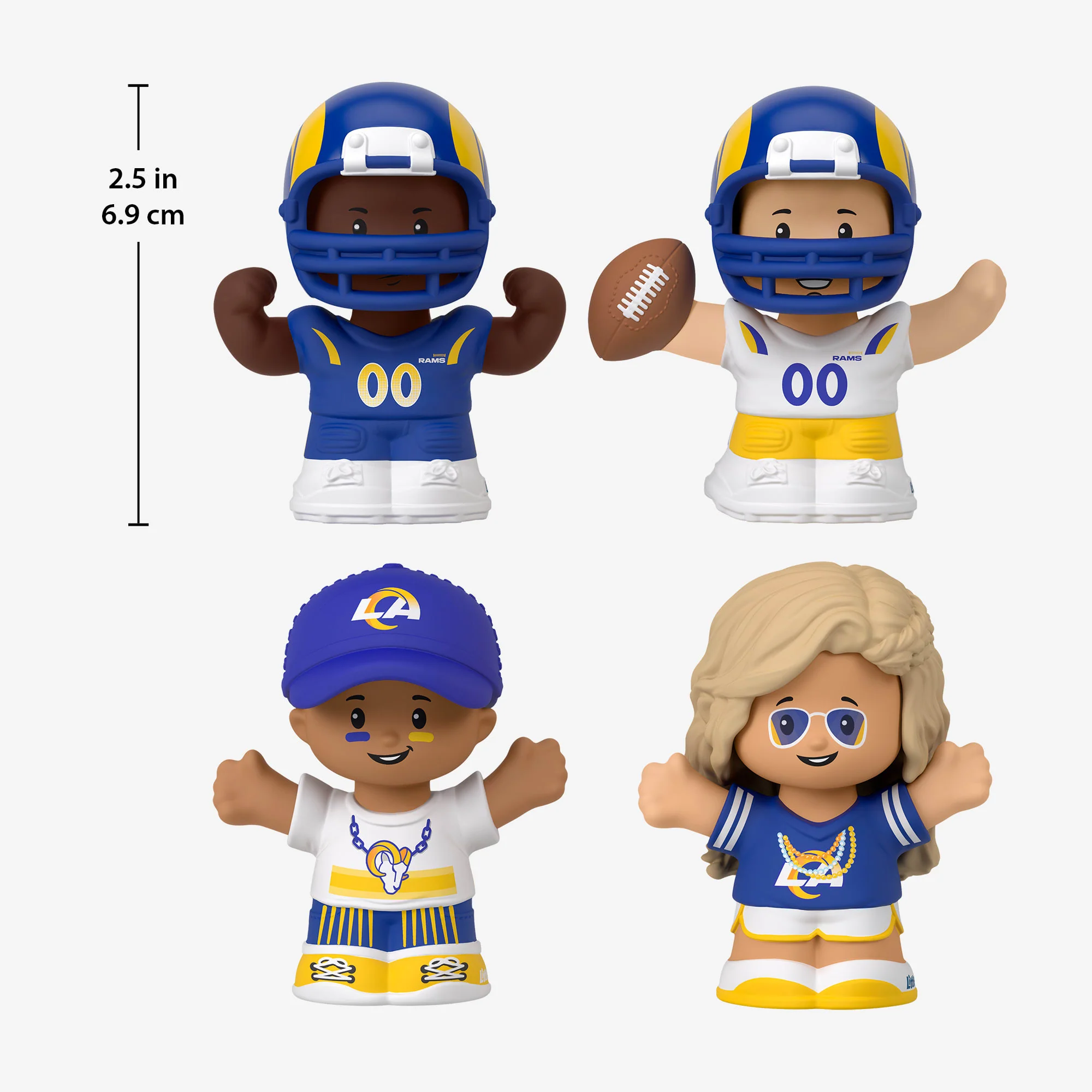 Mattel Creations Little People Collector x NFL Los Angeles Rams Set