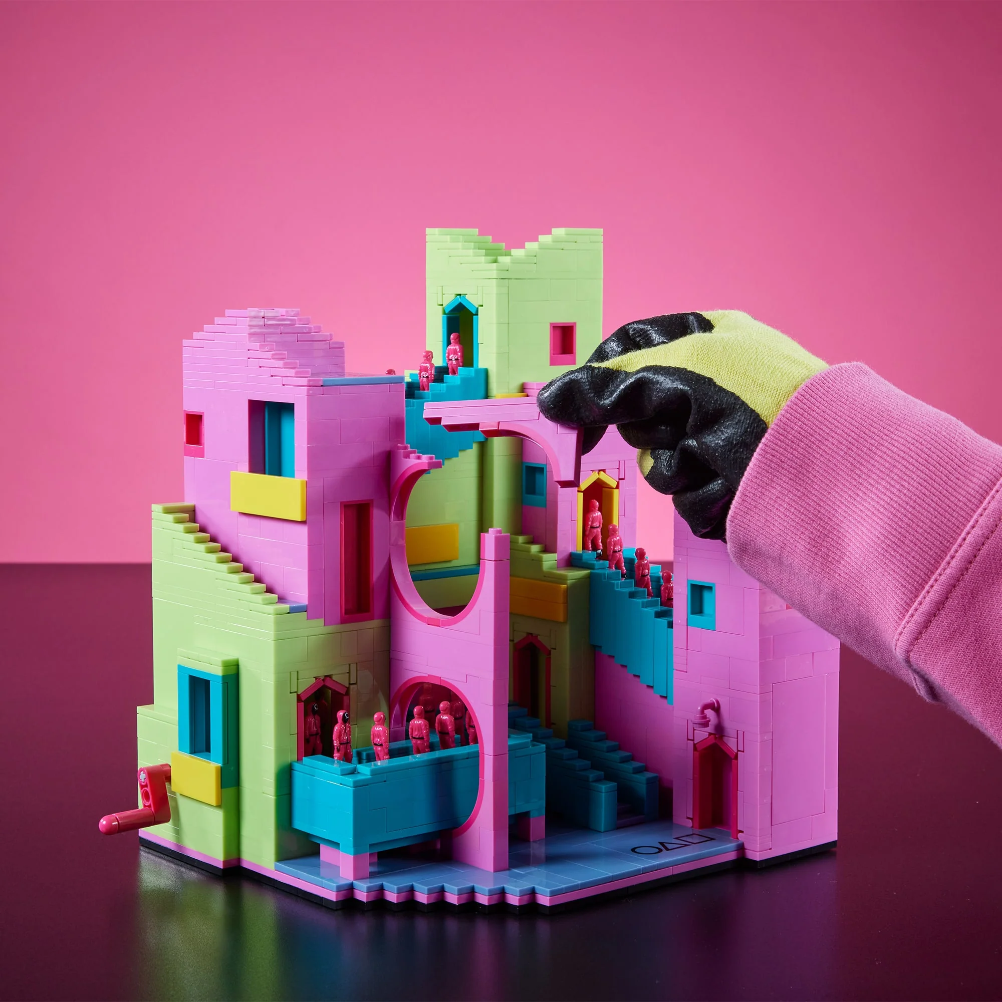 Mattel Creations MEGA Squid Game Staircase Collector Building Set