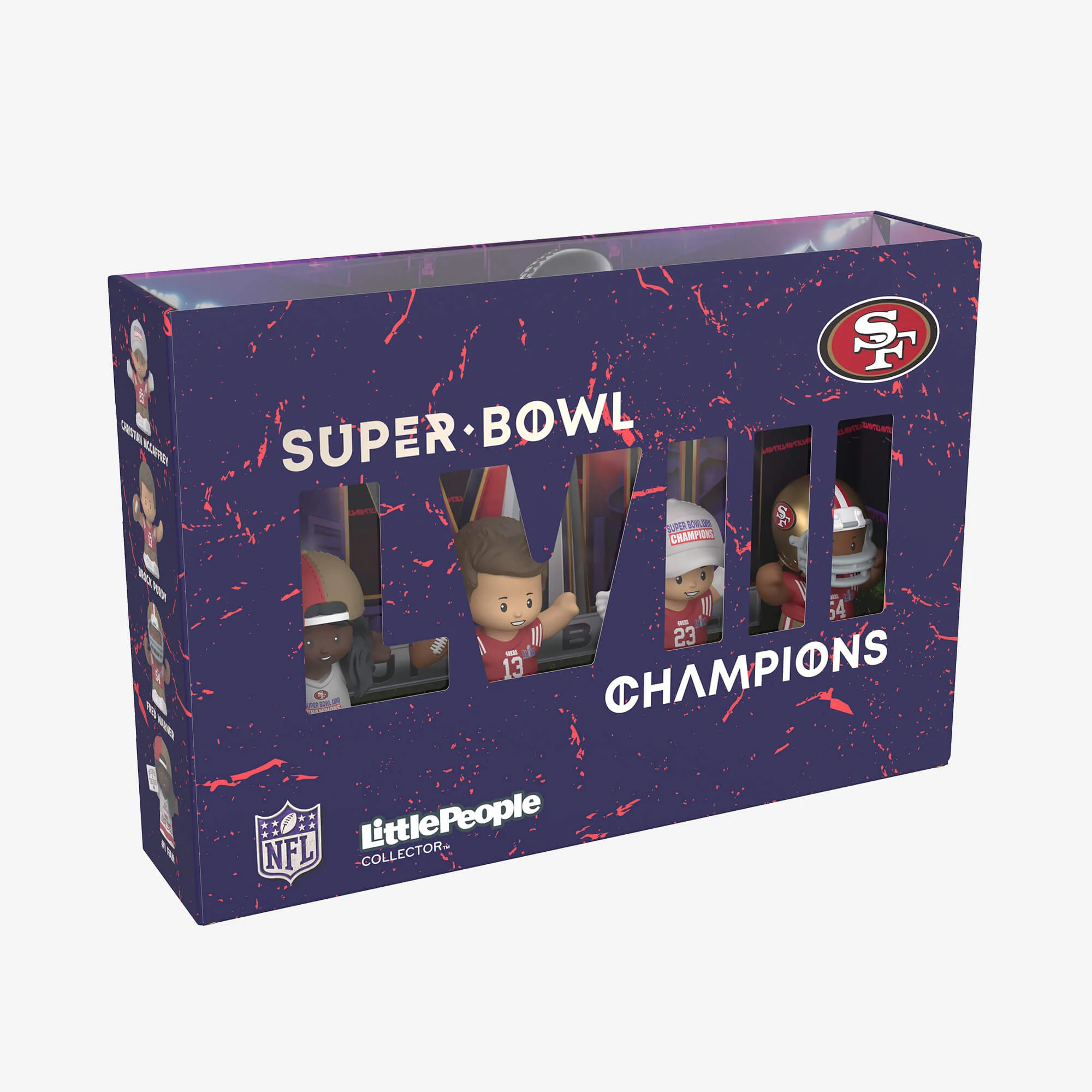 Mattel Creations Little People Collector Super Bowl LVIII Champions Set San Francisco 49ers