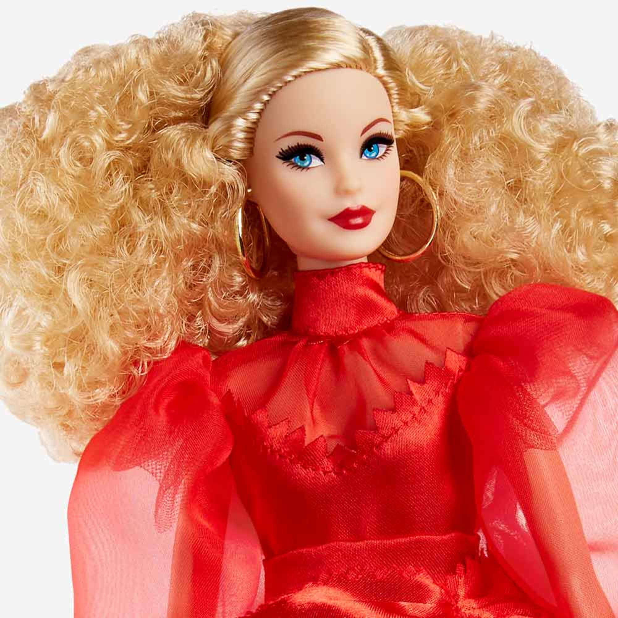 Mattel Creations Barbie Collector Mattel 75th Anniversary Doll (12-in Blonde) in Red Gown