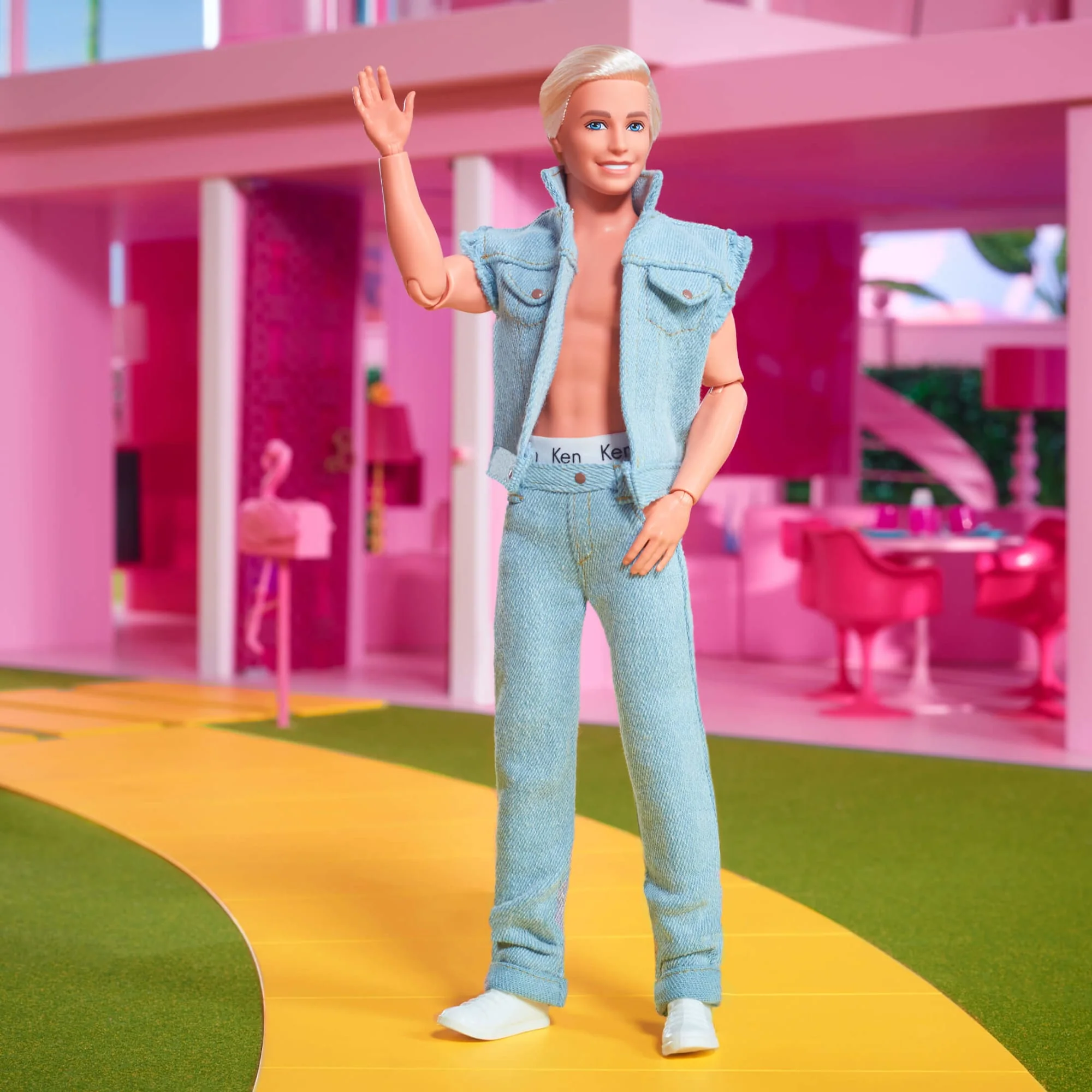 Mattel Creations Ken Doll Wearing Denim Matching Set – Barbie The Movie