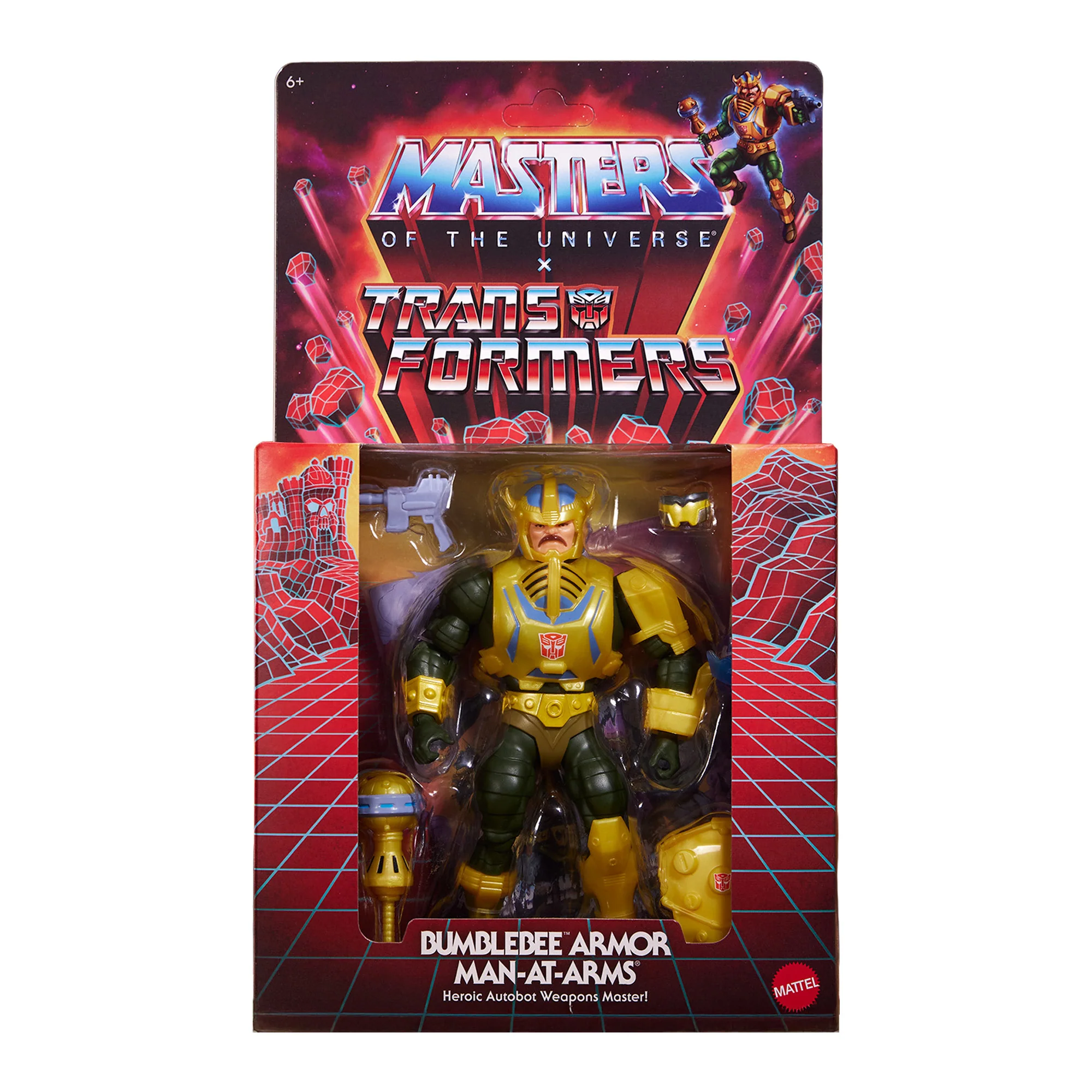 Mattel Creations Masters of the Universe x Transformers Bumblebee Armor Man-At-Arms Action Figure