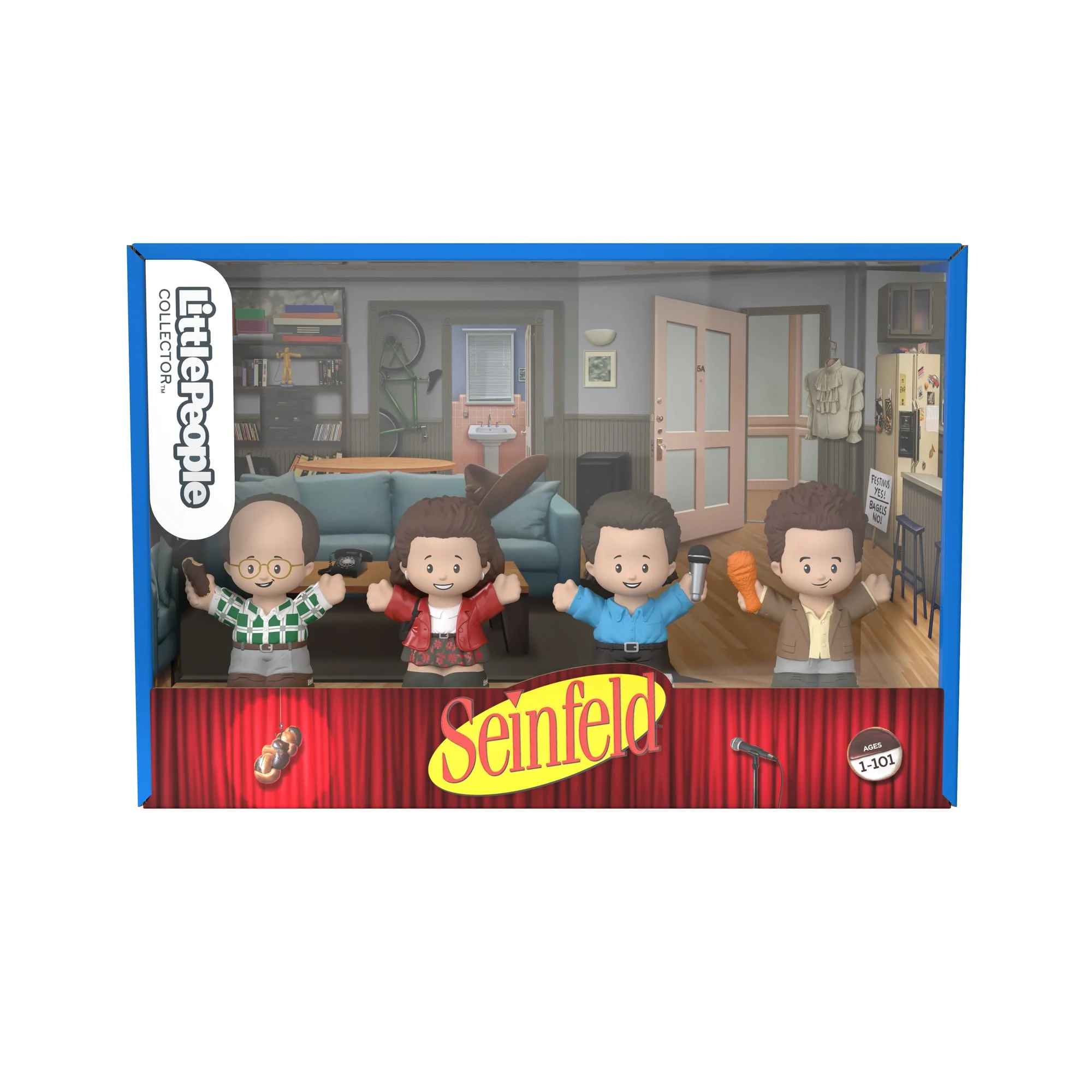 Mattel Creations Little People Collector Seinfeld Figures