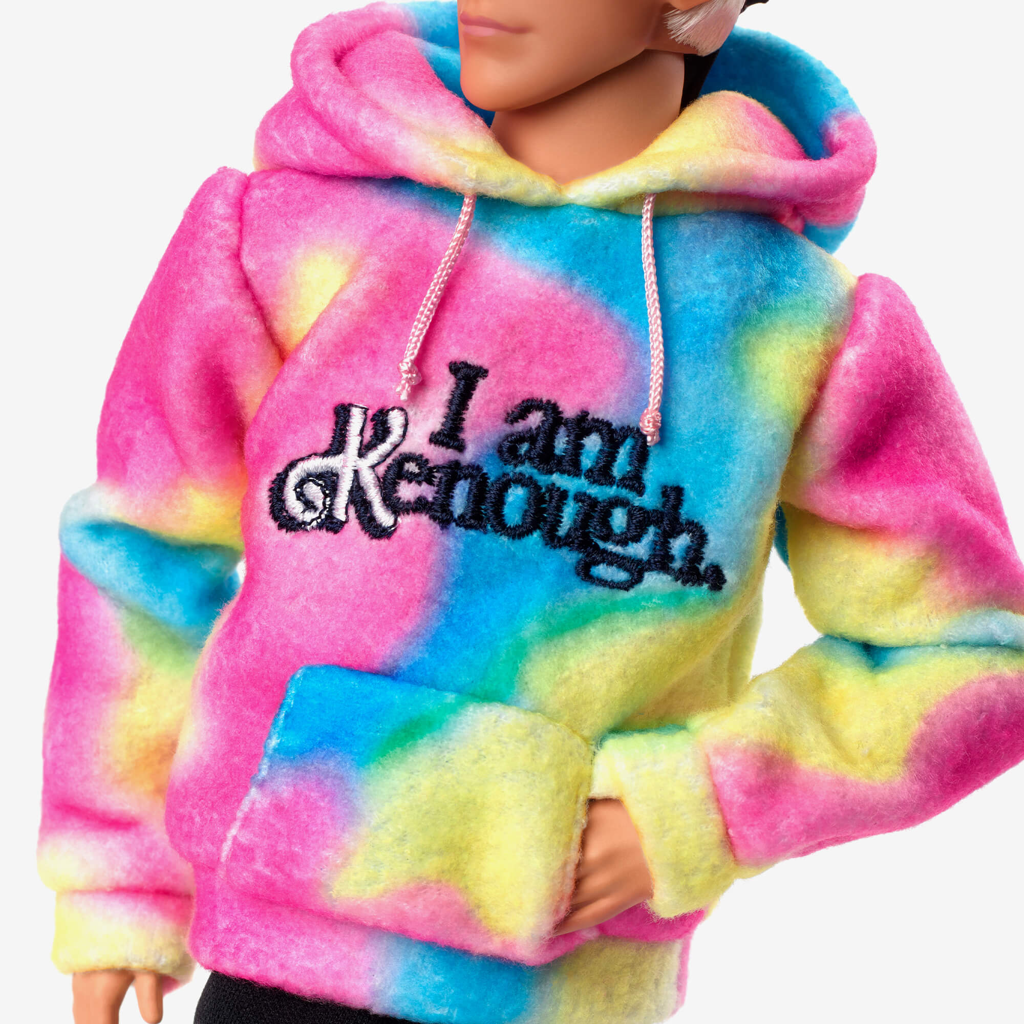 Mattel Creations Ken Doll Wearing “I Am Kenough” Hoodie – Barbie The Movie