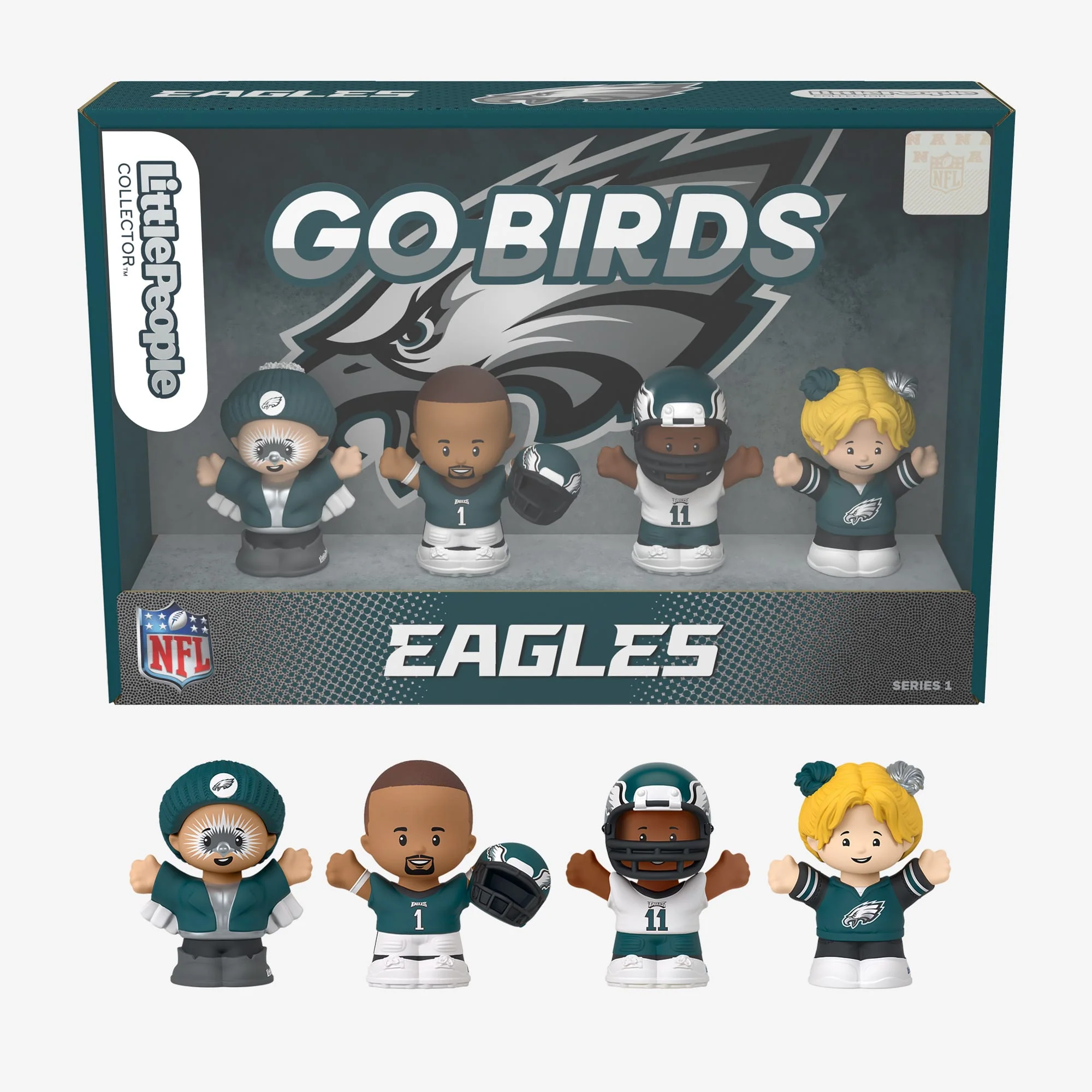 Mattel Creations Little People Collector x NFL Philadelphia Eagles Set