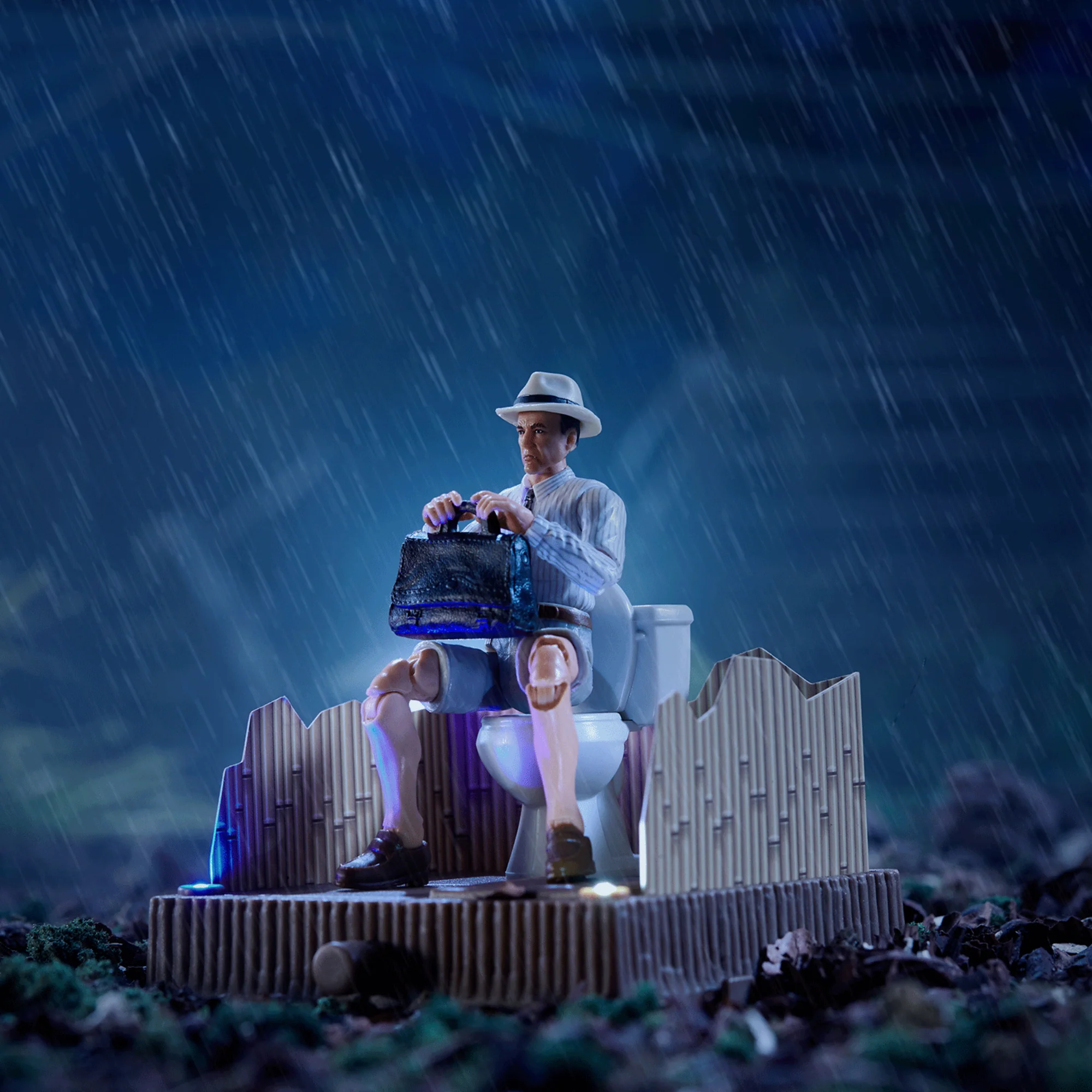 Mattel Creations Jurassic World Hammond Collection Outhouse Chaos Set
