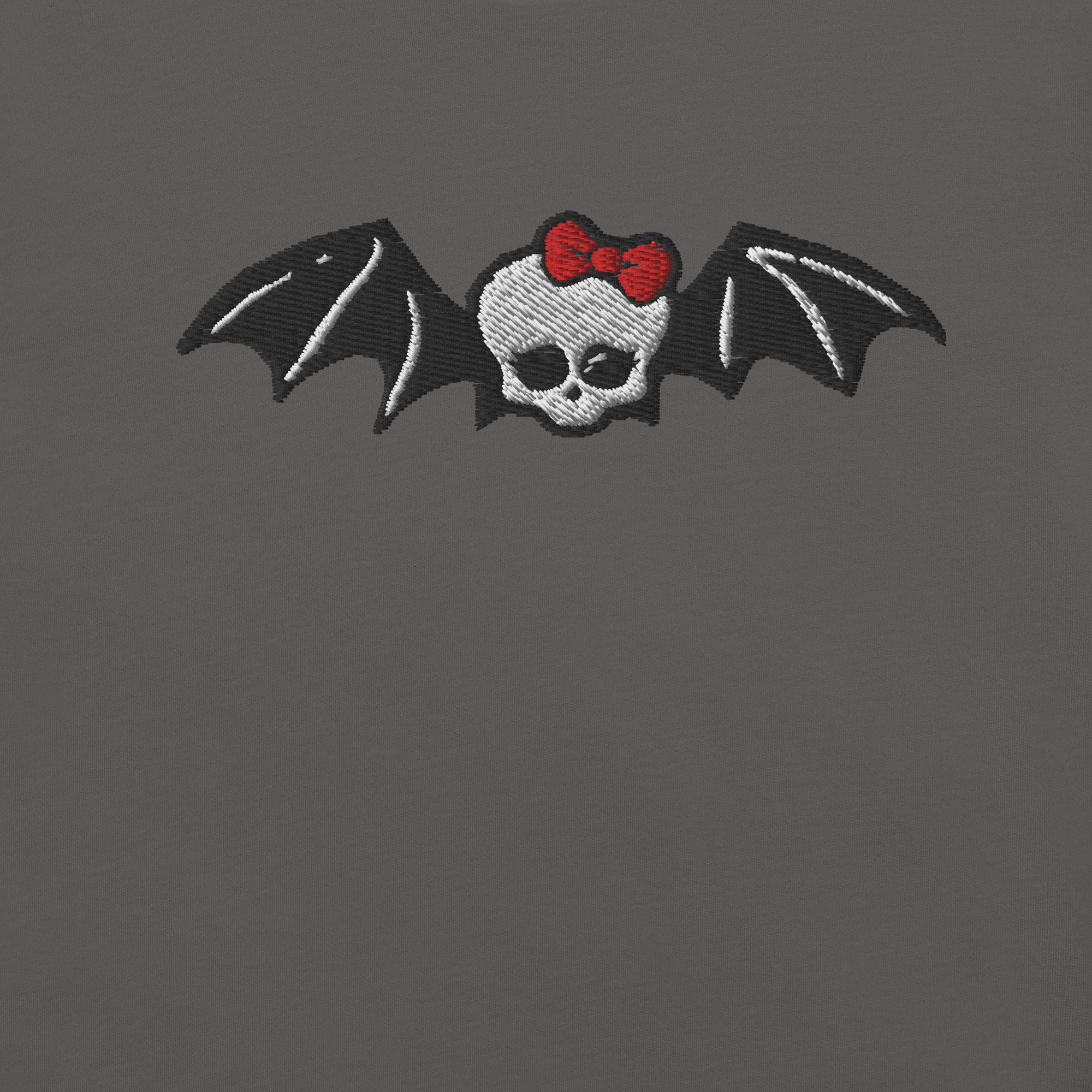 Mattel Creations Monster High Tis the Season Embroidered Gray T-Shirt
